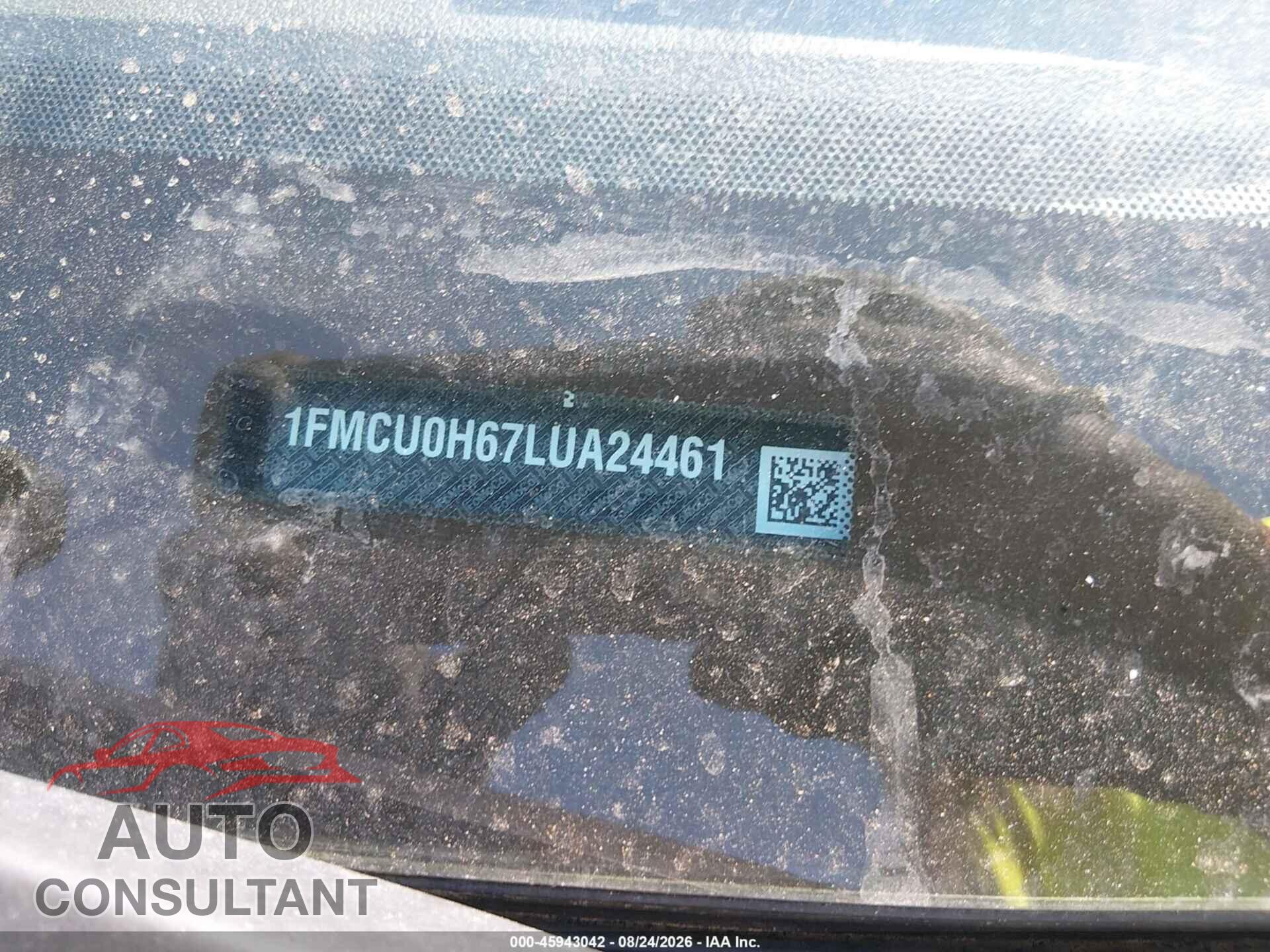 FORD ESCAPE 2020 - 1FMCU0H67LUA24461