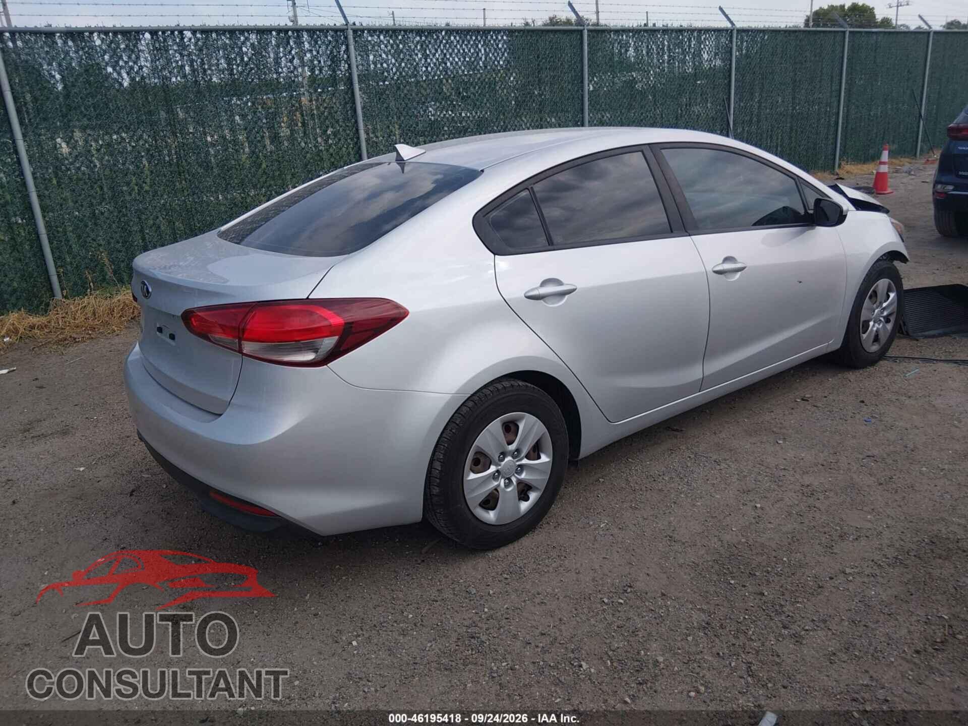 KIA FORTE 2017 - 3KPFL4A78HE074368