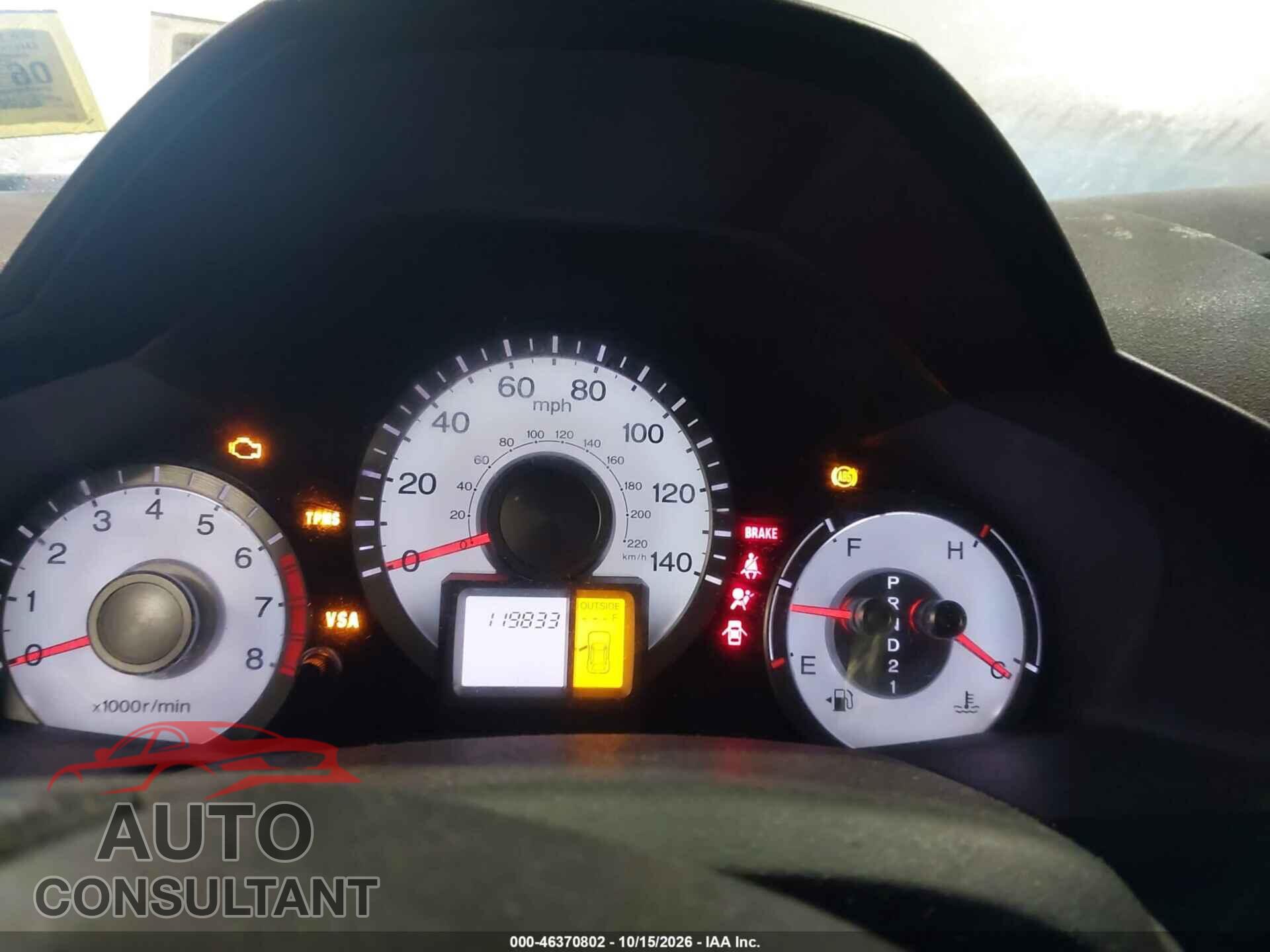 HONDA PILOT 2011 - 5FNYF4H51BB054341