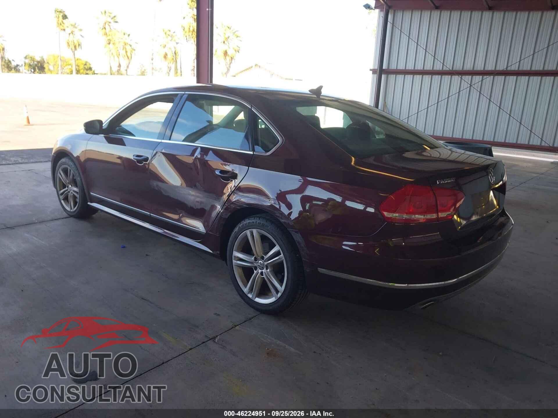 VOLKSWAGEN PASSAT 2013 - 1VWBN7A36DC134069