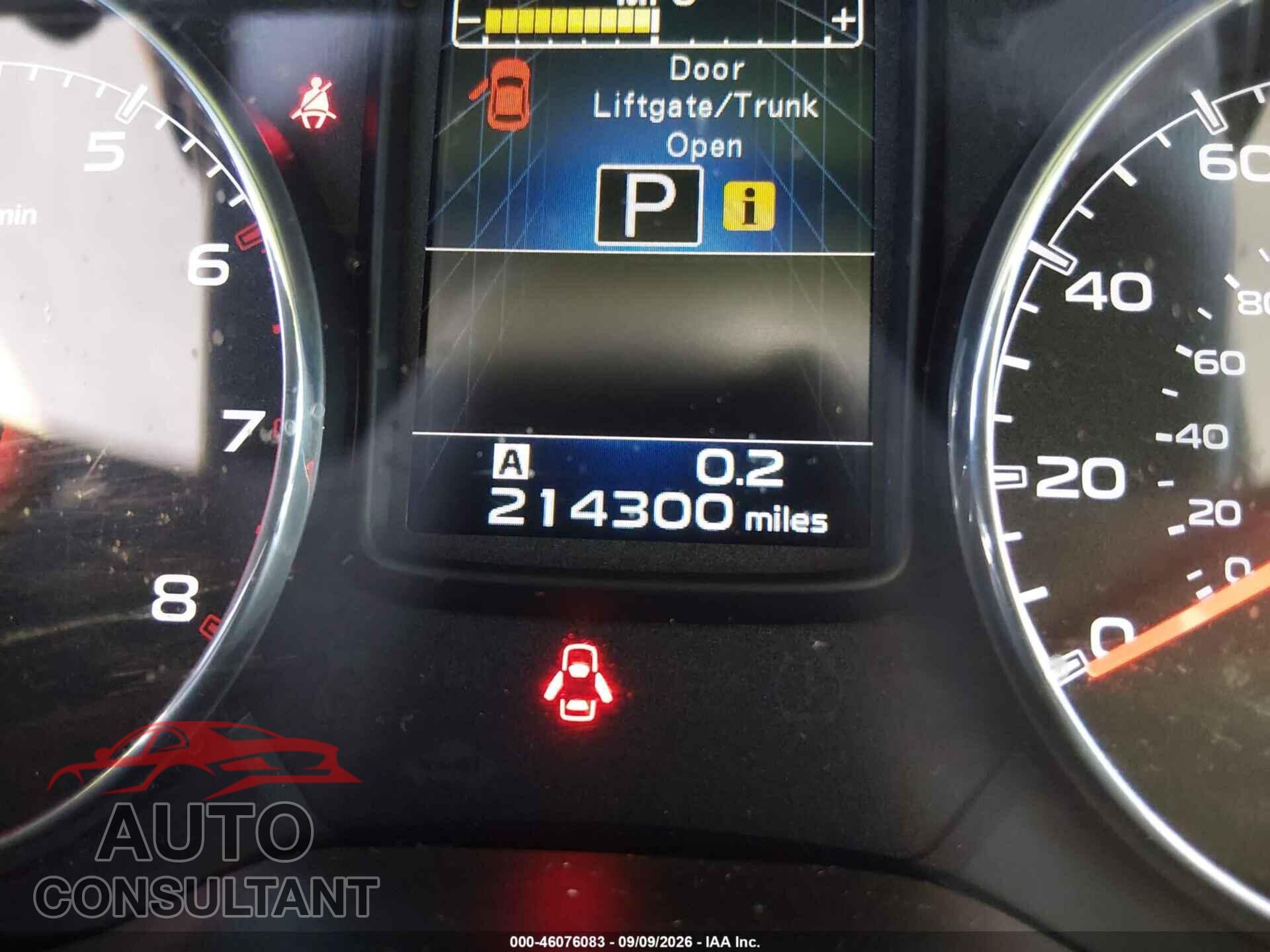 SUBARU OUTBACK 2014 - 4S4BRBLC0E3301594