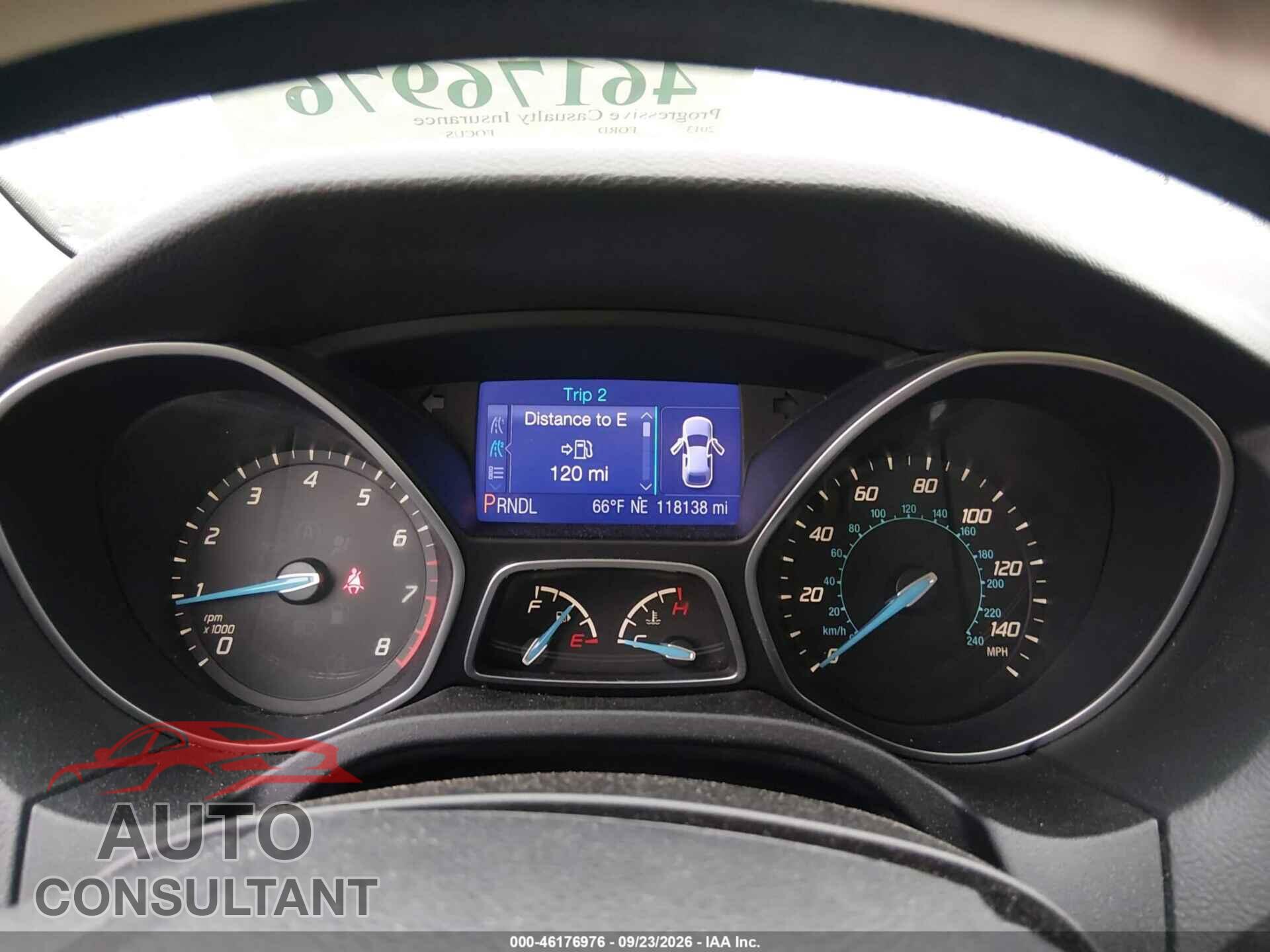 FORD FOCUS 2013 - 1FADP3E29DL249691