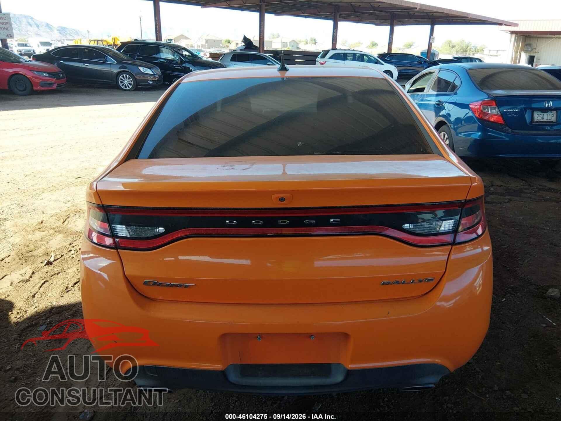 DODGE DART 2013 - 1C3CDFBA4DD307460