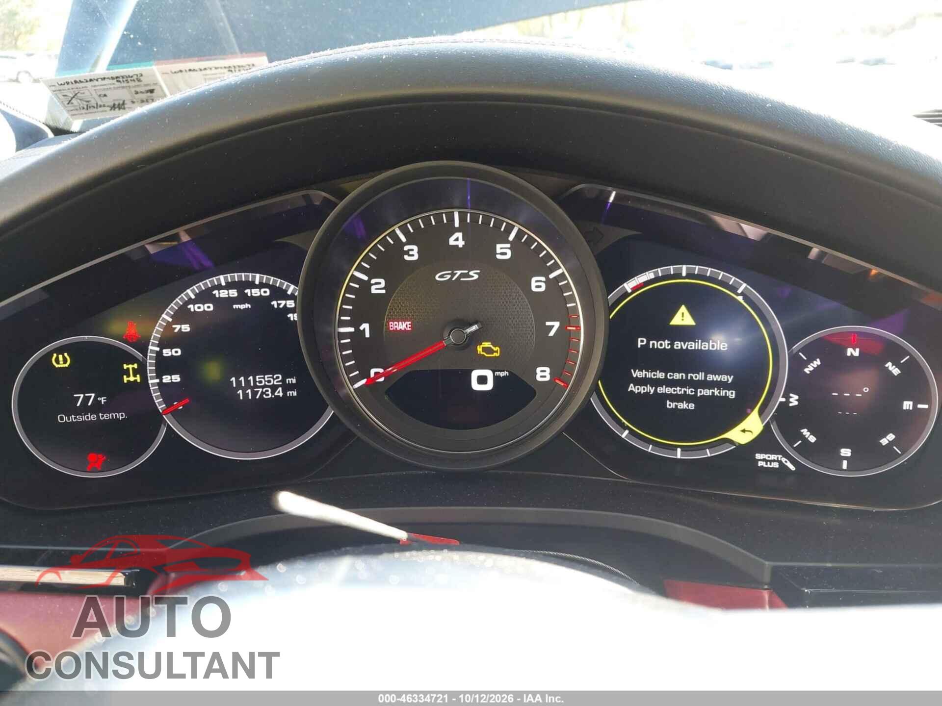 PORSCHE CAYENNE 2021 - WP1AG2AY7MDA33672