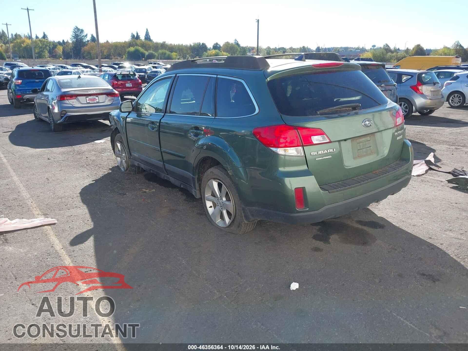 SUBARU OUTBACK 2013 - 4S4BRBKC7D3290254