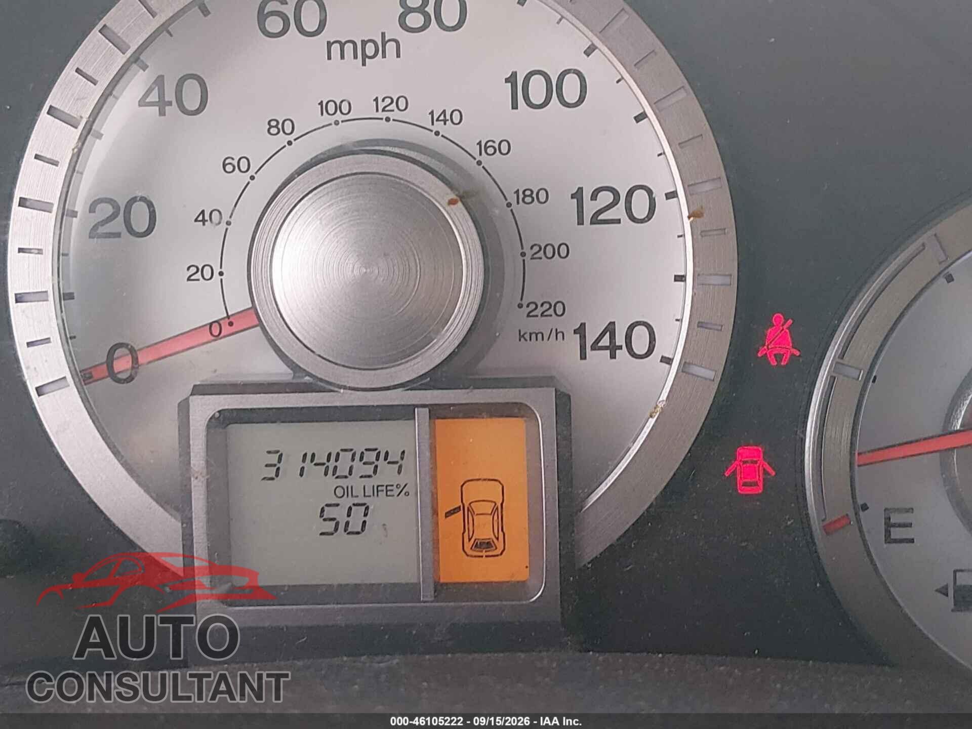 HONDA PILOT 2011 - 5FNYF4H26BB094341