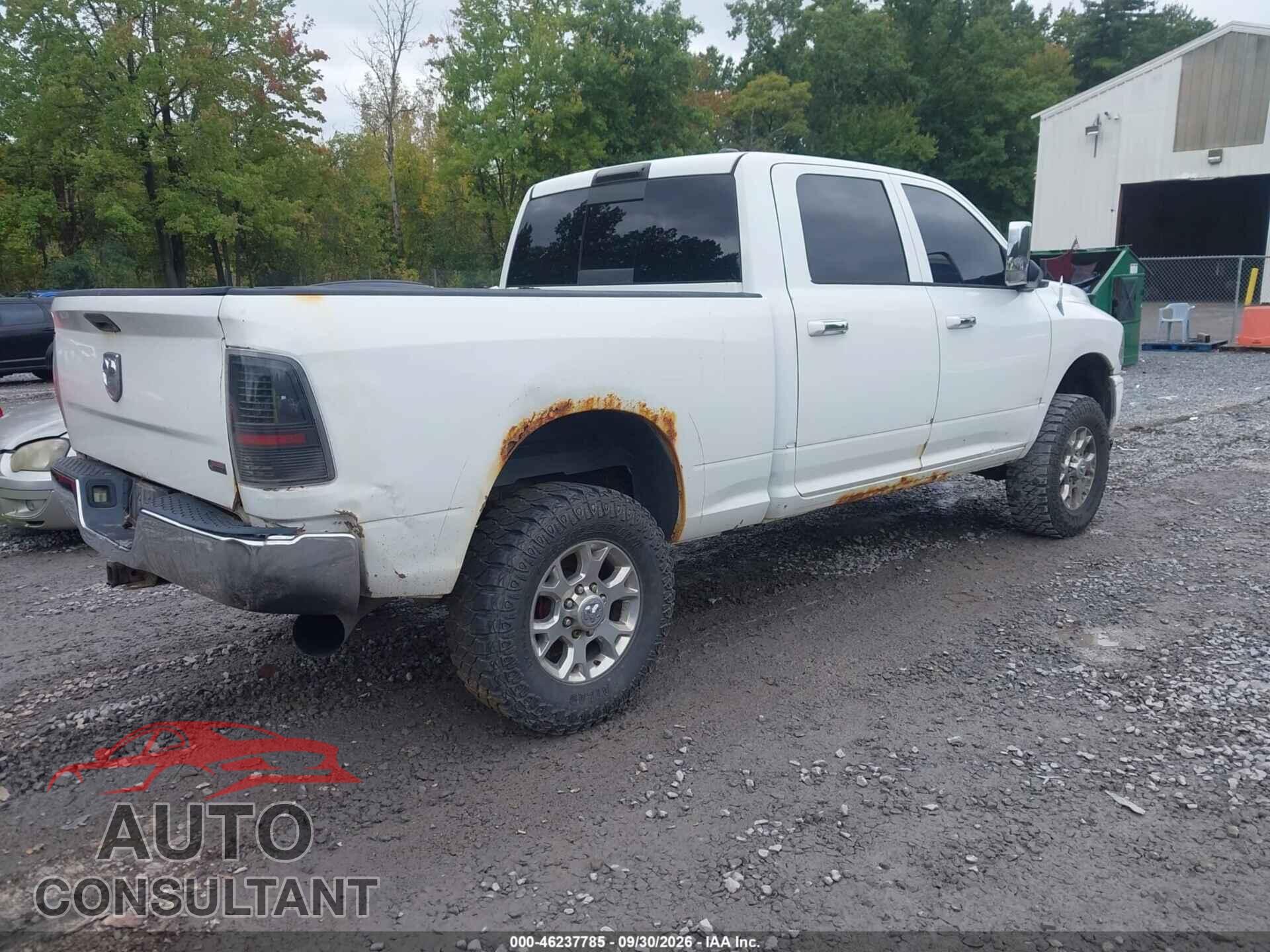 DODGE RAM 2500 2012 - 3C6UD5FL2CG312557