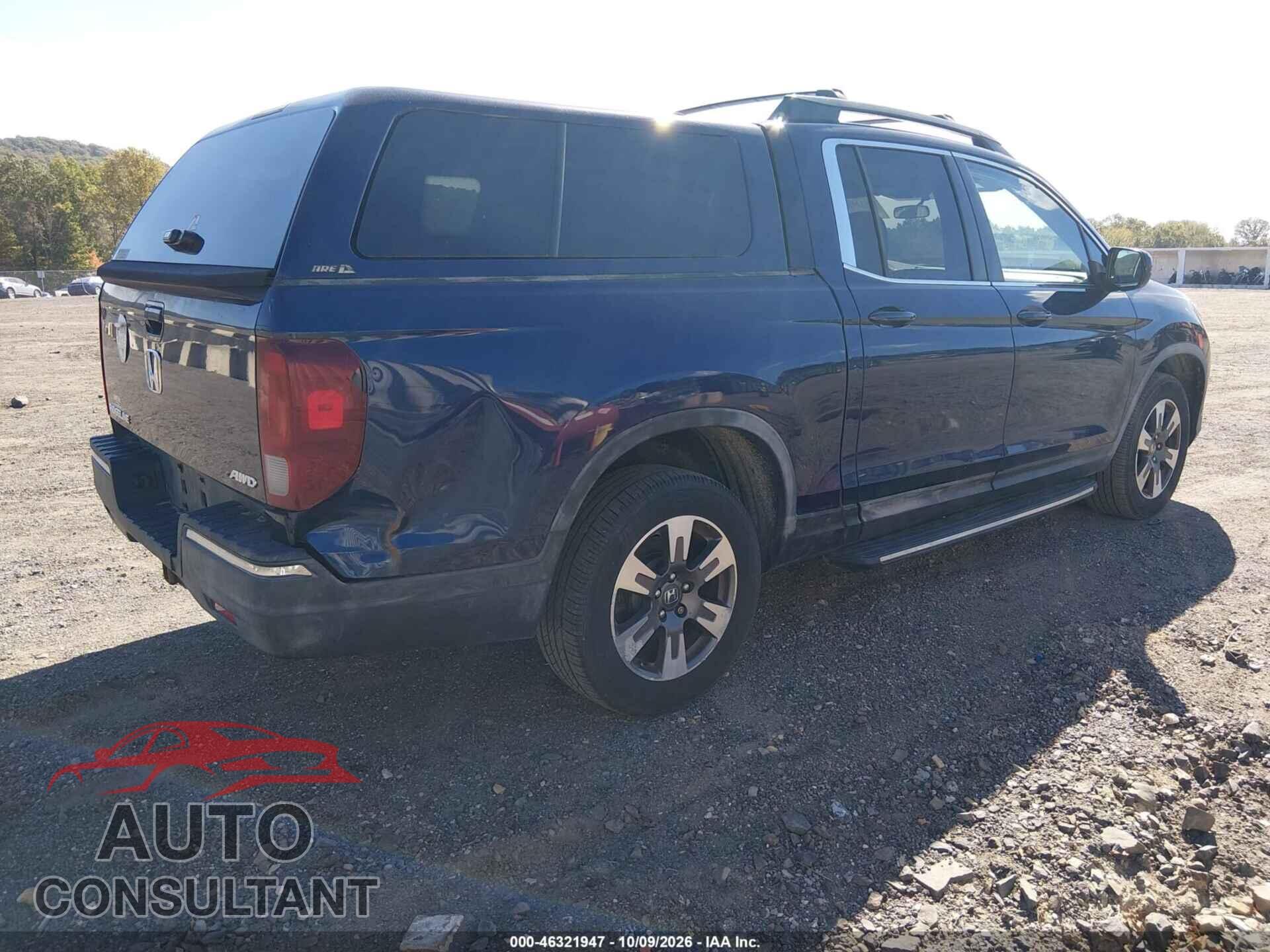 HONDA RIDGELINE 2017 - 5FPYK3F57HB013639