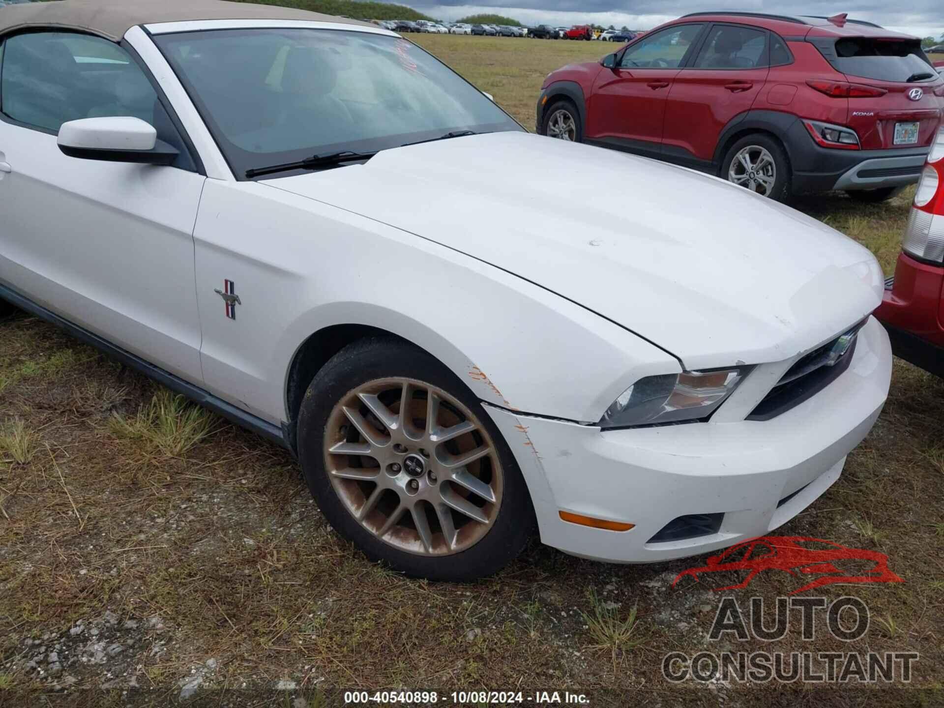 FORD MUSTANG 2012 - 1ZVBP8EM6C5280879