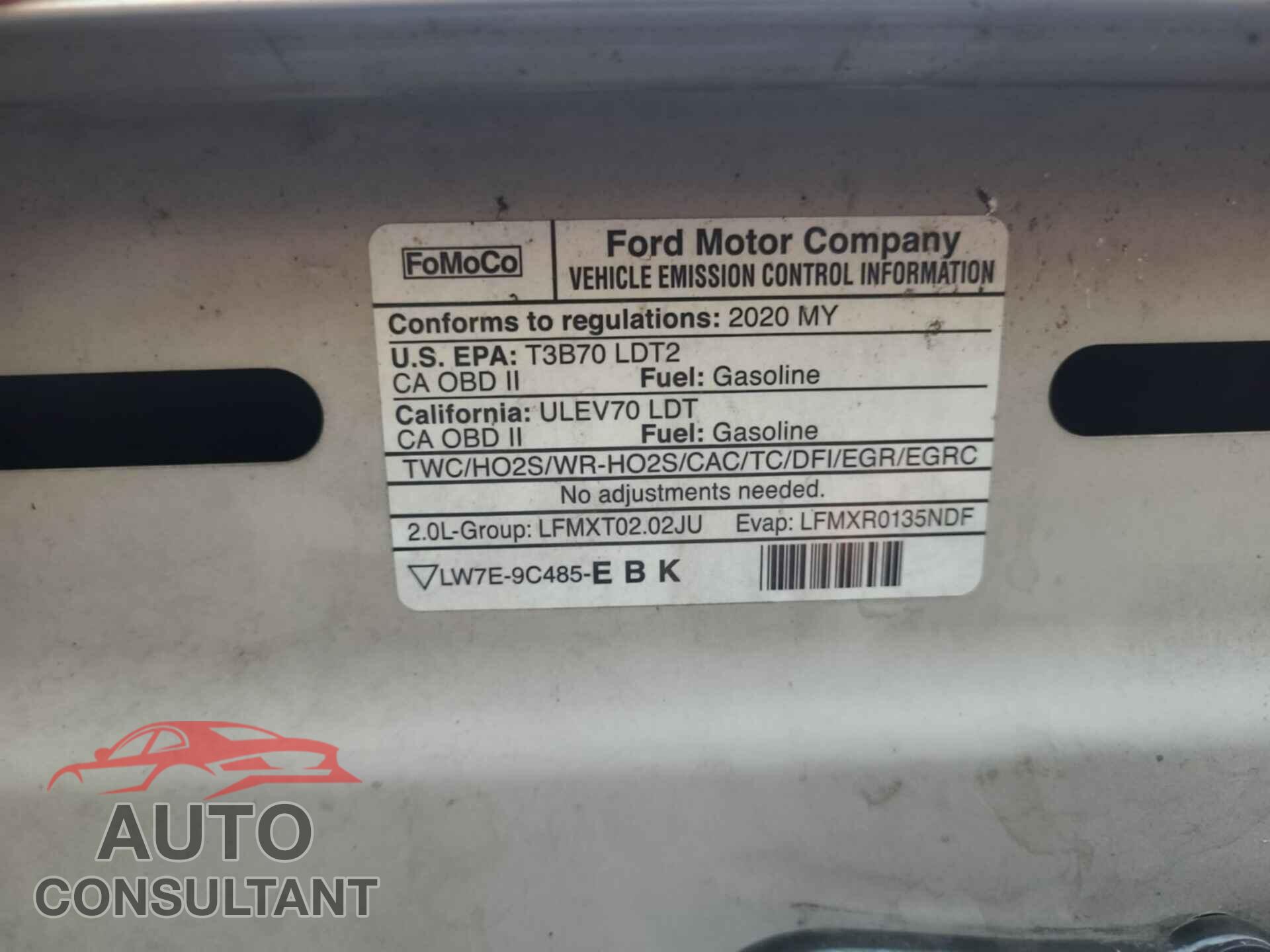 FORD EDGE 2020 - 2FMPK4J90LBA94442