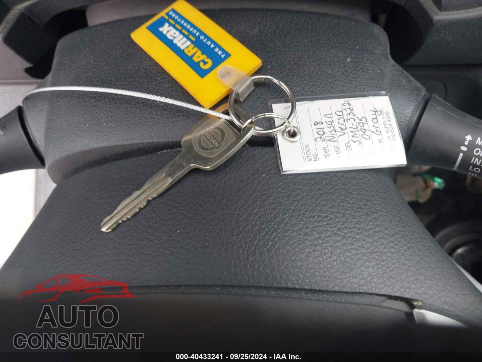 NISSAN VERSA 2018 - 3N1CN7AP5JL840995
