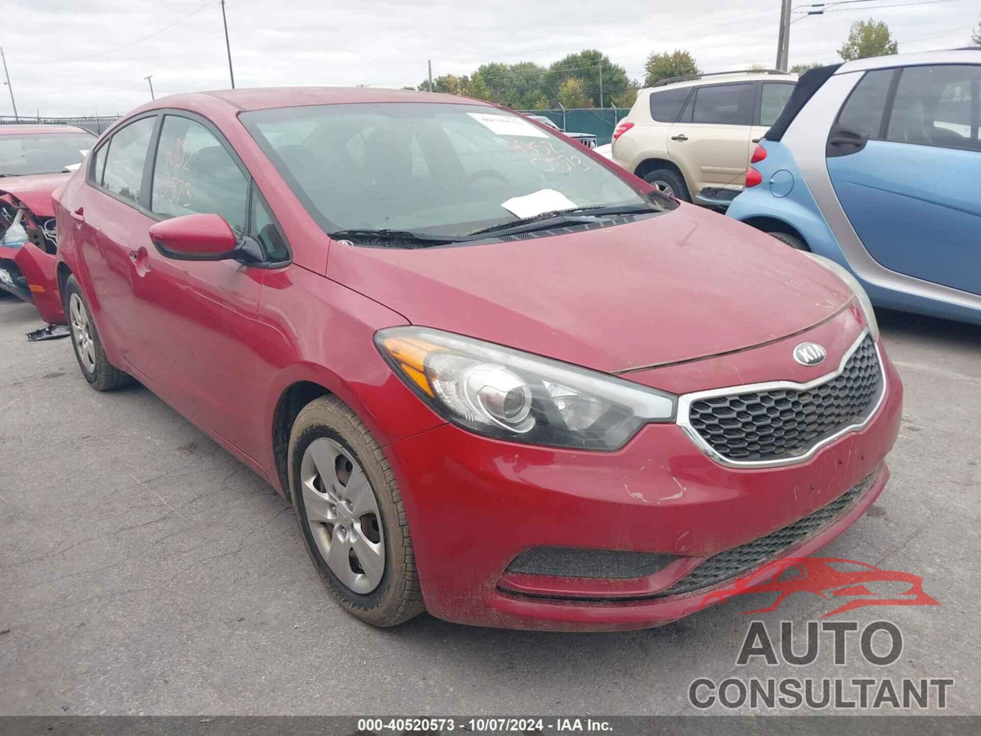 KIA FORTE 2016 - KNAFK4A63G5502686