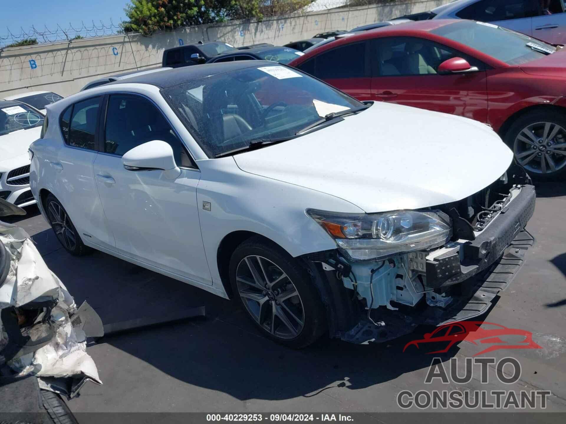 LEXUS CT 200H 2016 - JTHKD5BH5G2257696