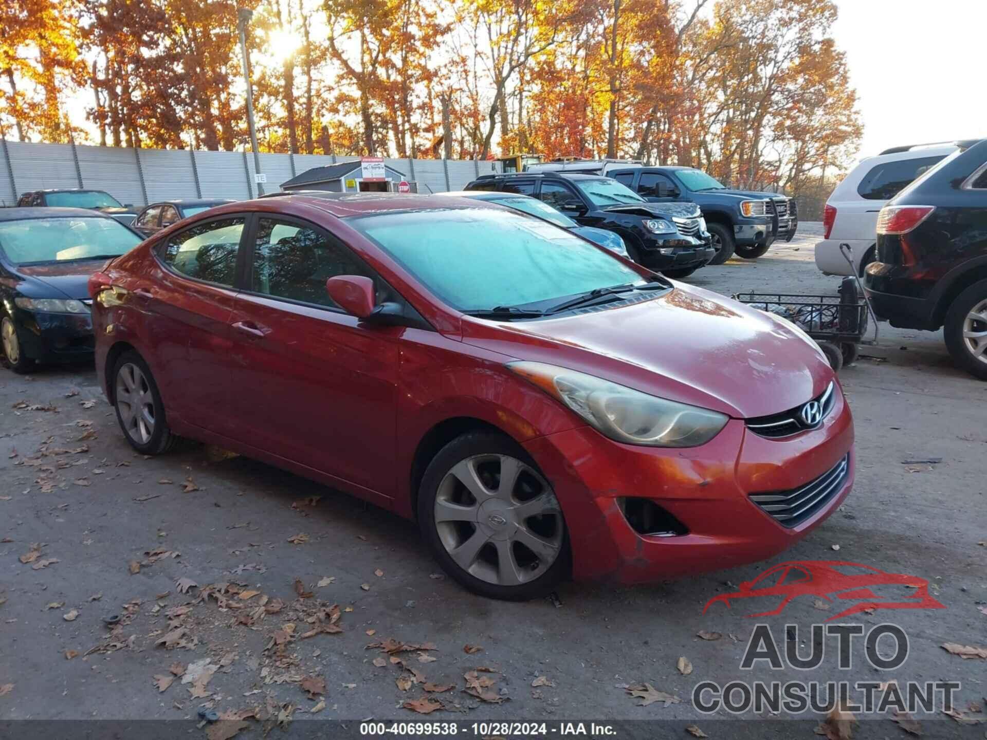 HYUNDAI ELANTRA 2012 - KMHDH4AE8CU501612