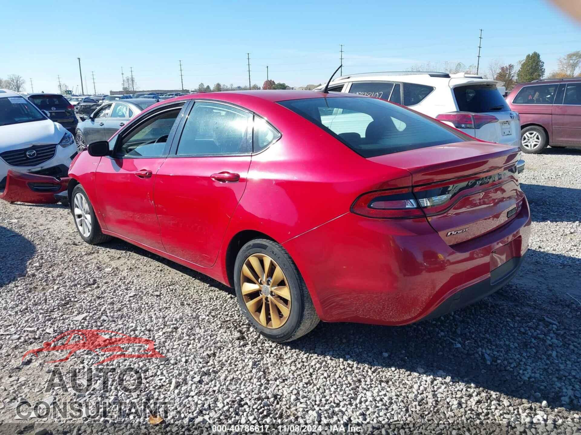 DODGE DART 2014 - 1C3CDFBB4ED877856