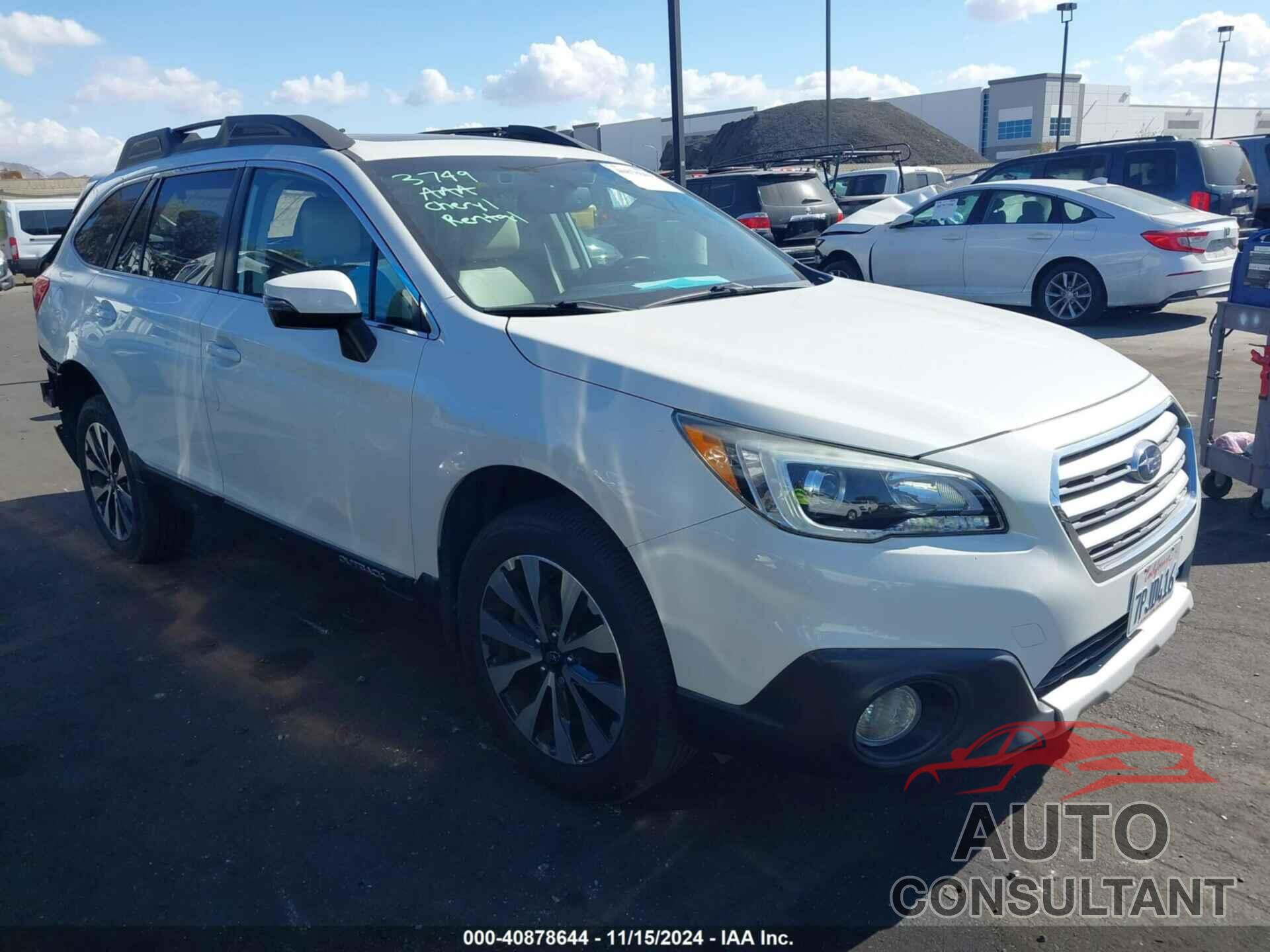 SUBARU OUTBACK 2016 - 4S4BSENC4G3272137