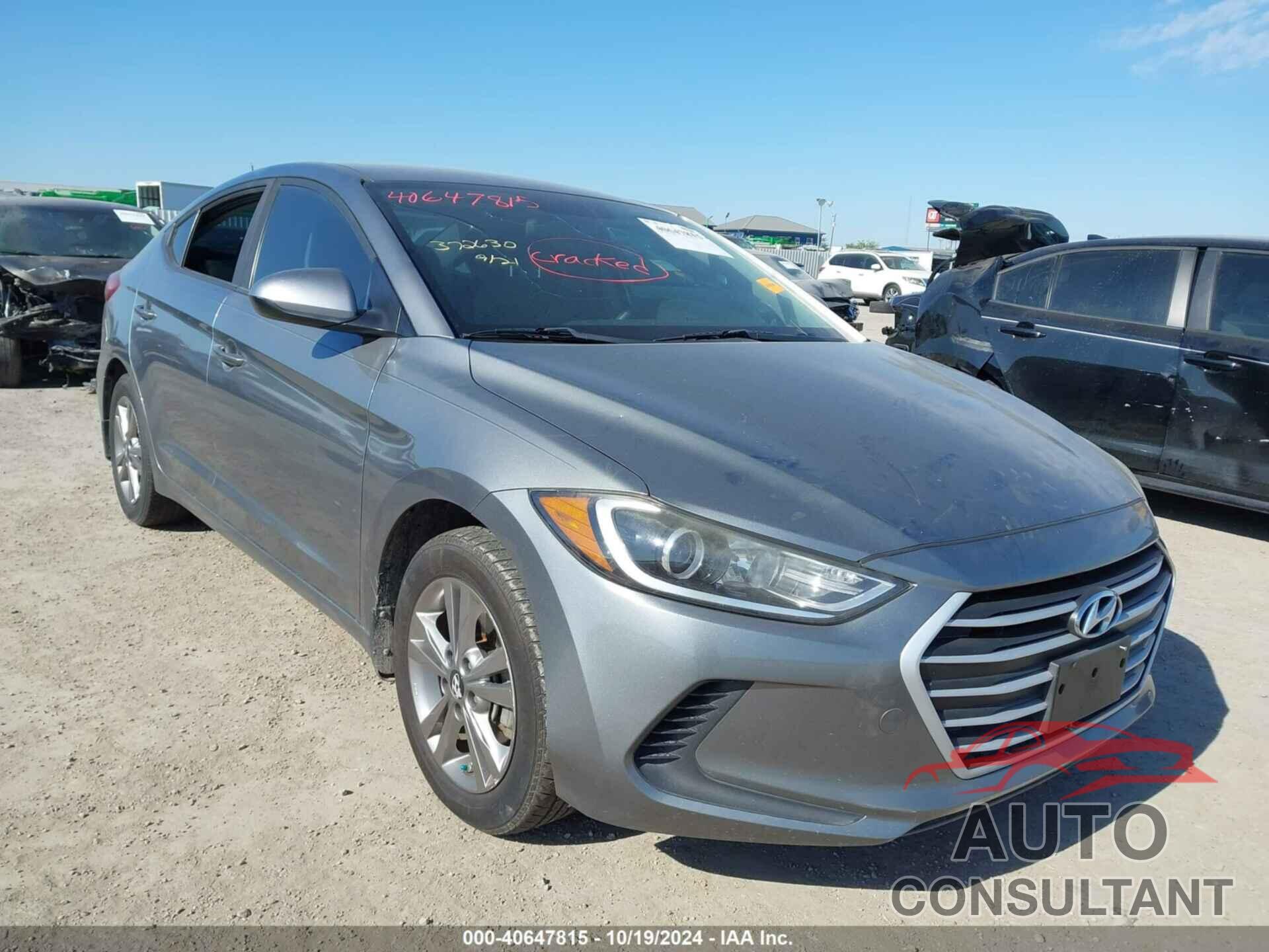 HYUNDAI ELANTRA 2018 - KMHD84LF4JU452704