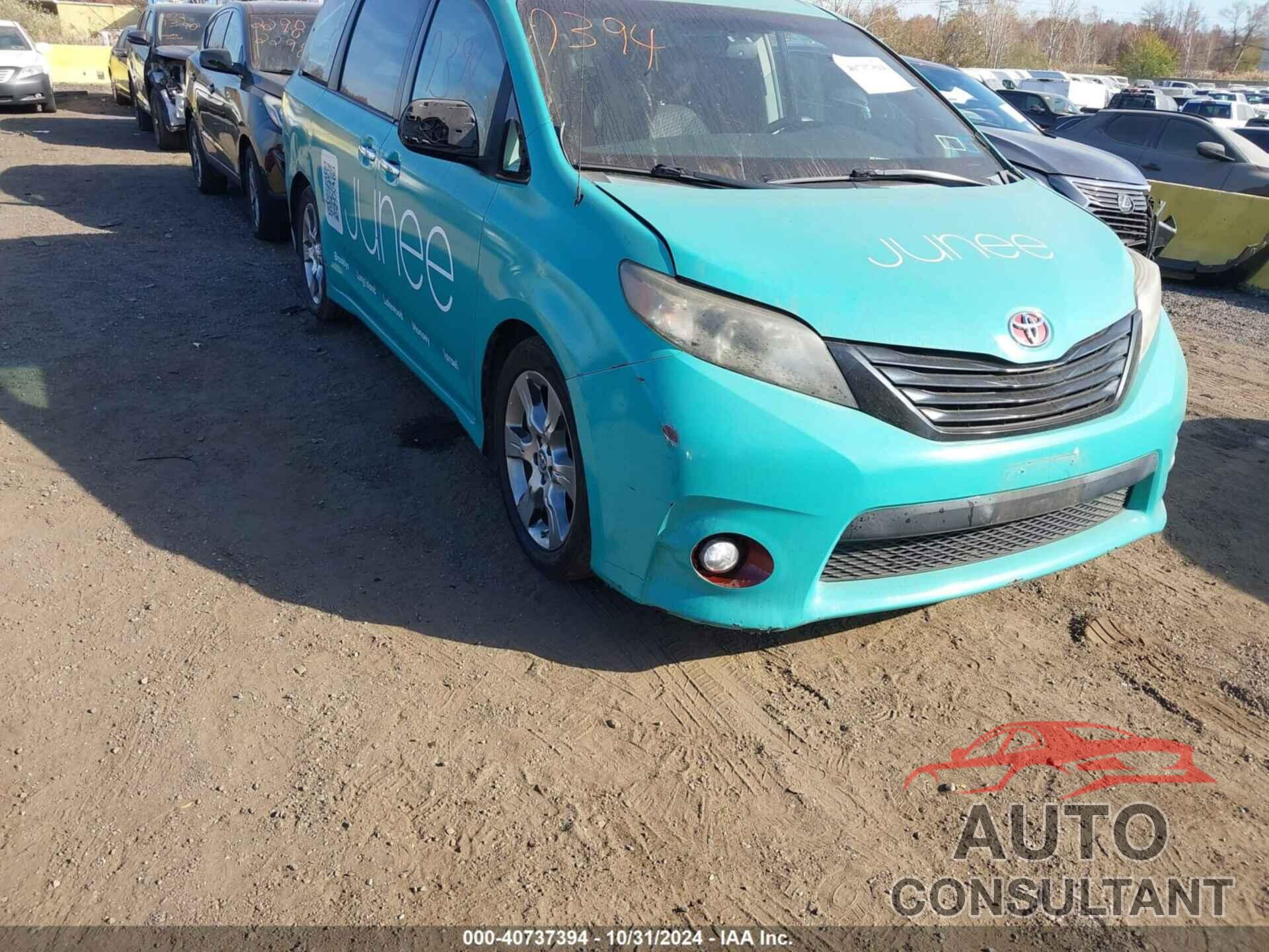 TOYOTA SIENNA 2013 - 5TDXK3DCXDS362371