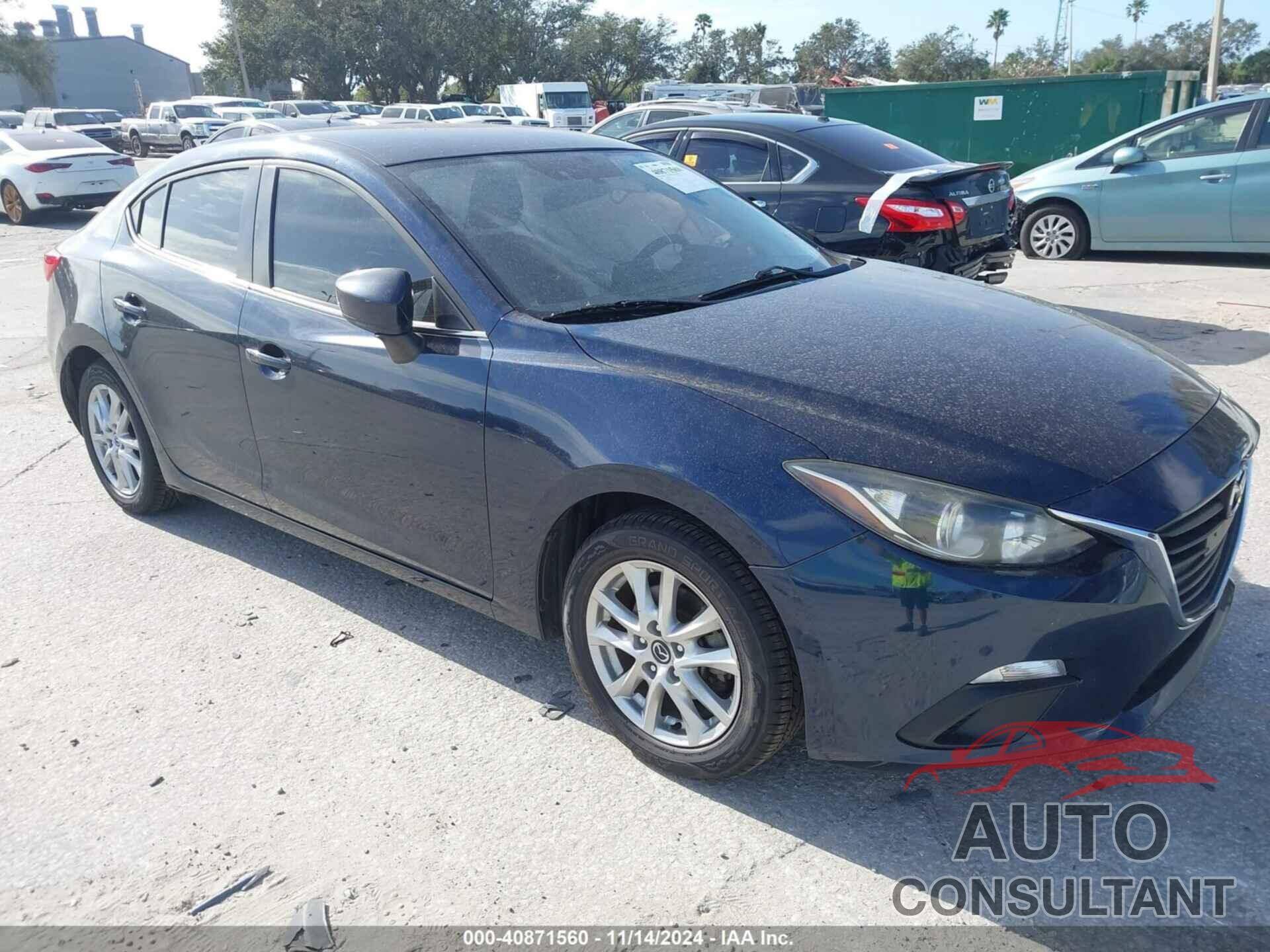 MAZDA MAZDA3 2016 - JM1BM1U73G1331816