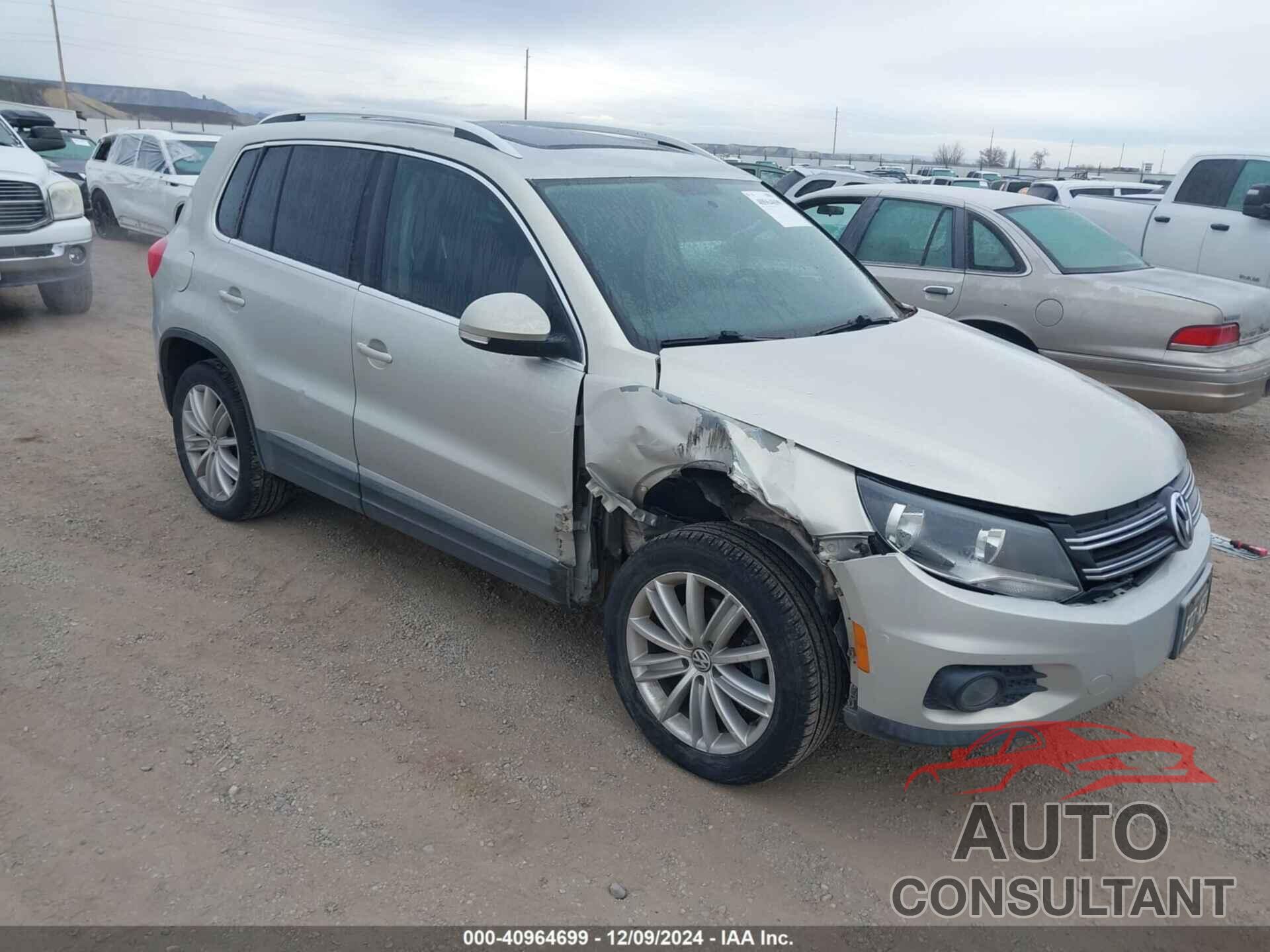 VOLKSWAGEN TIGUAN 2012 - WVGBV7AX0CW600254