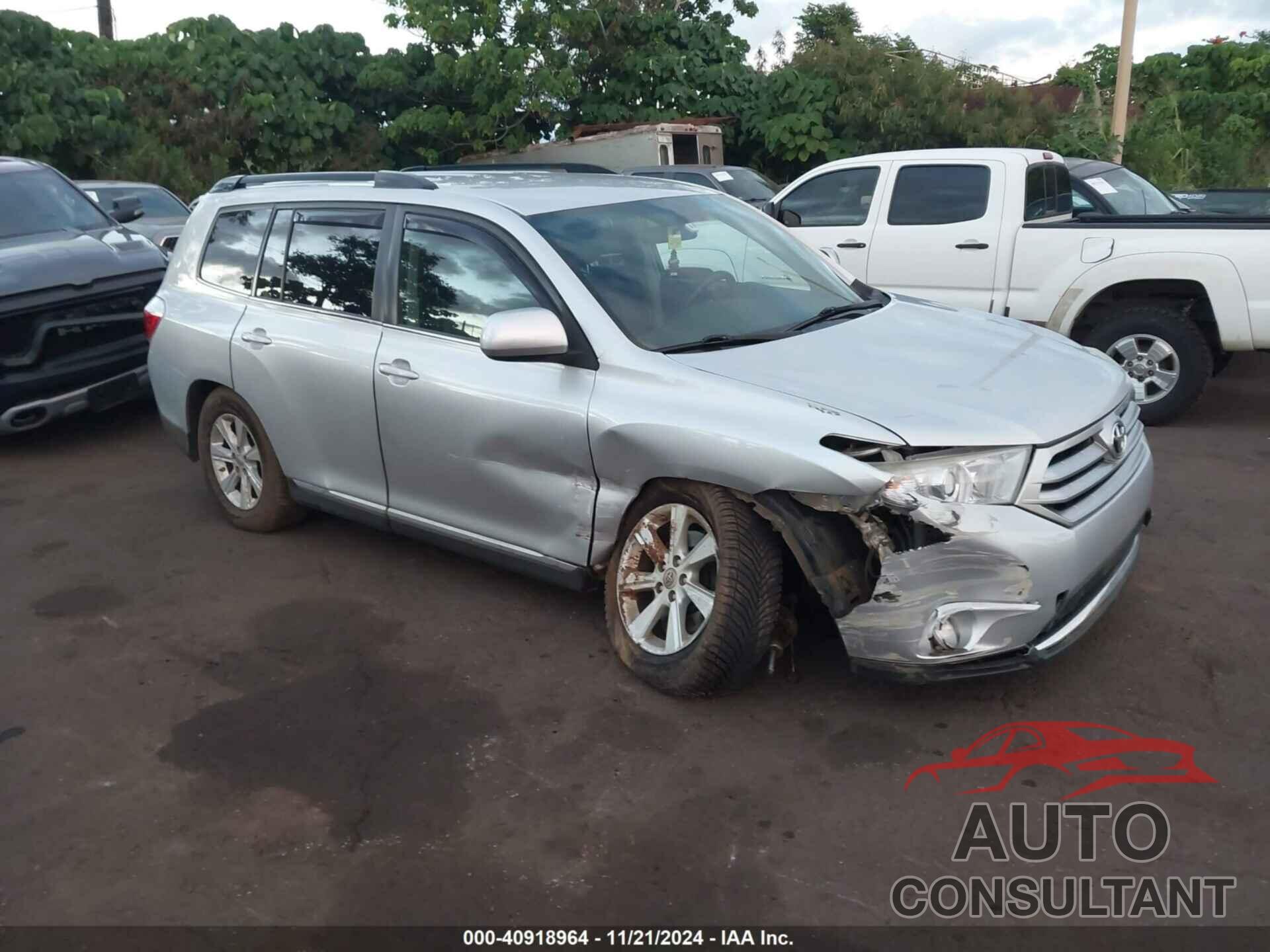 TOYOTA HIGHLANDER 2011 - 5TDZK3EH4BS026229