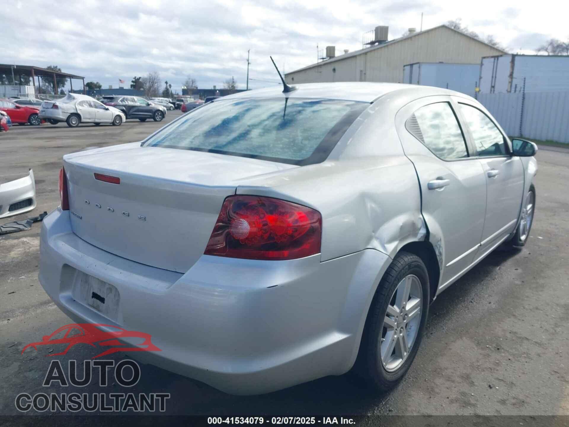 DODGE AVENGER 2012 - 1C3CDZCB3CN167953
