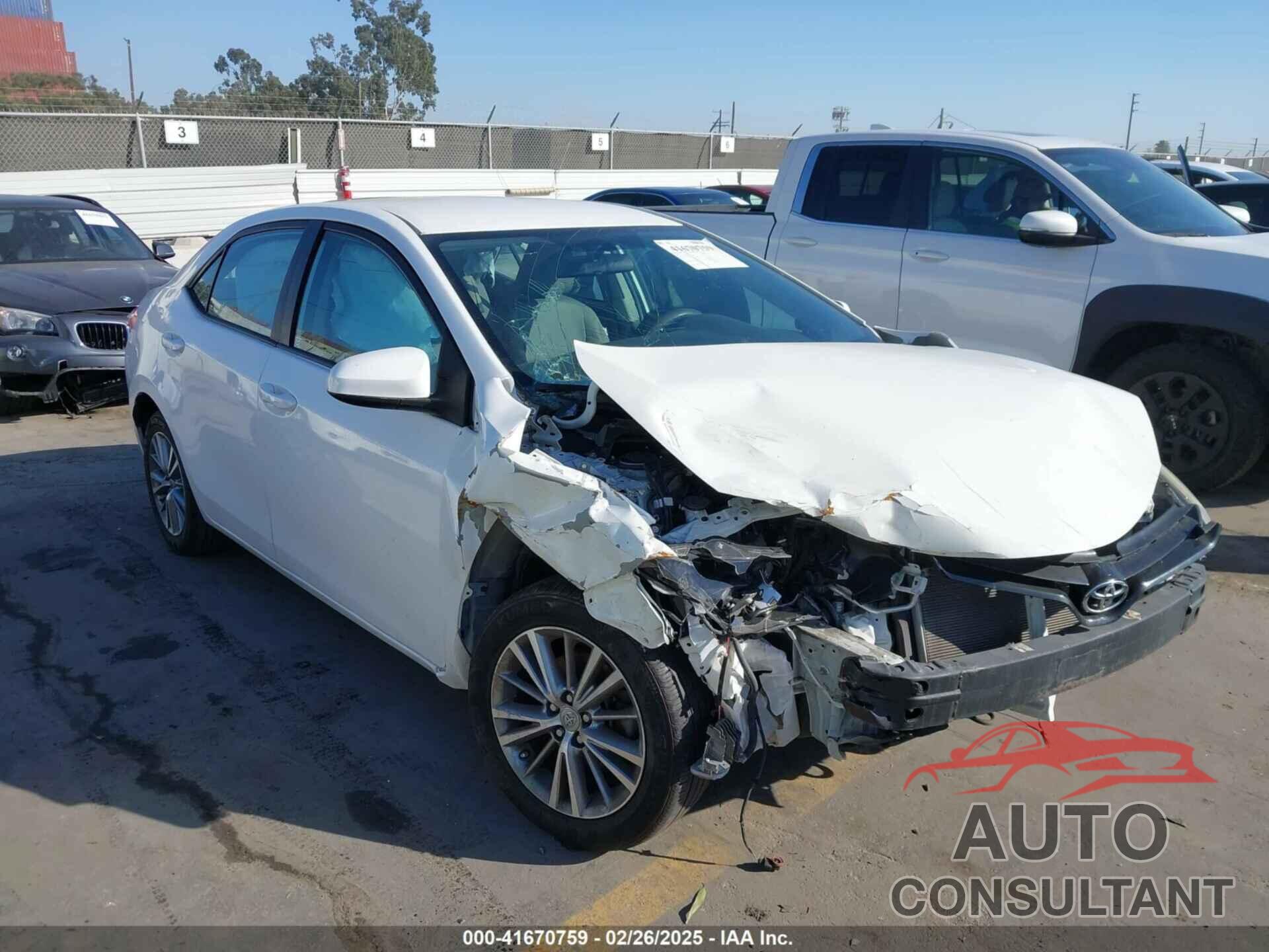 TOYOTA COROLLA 2015 - 5YFBURHEXFP231648