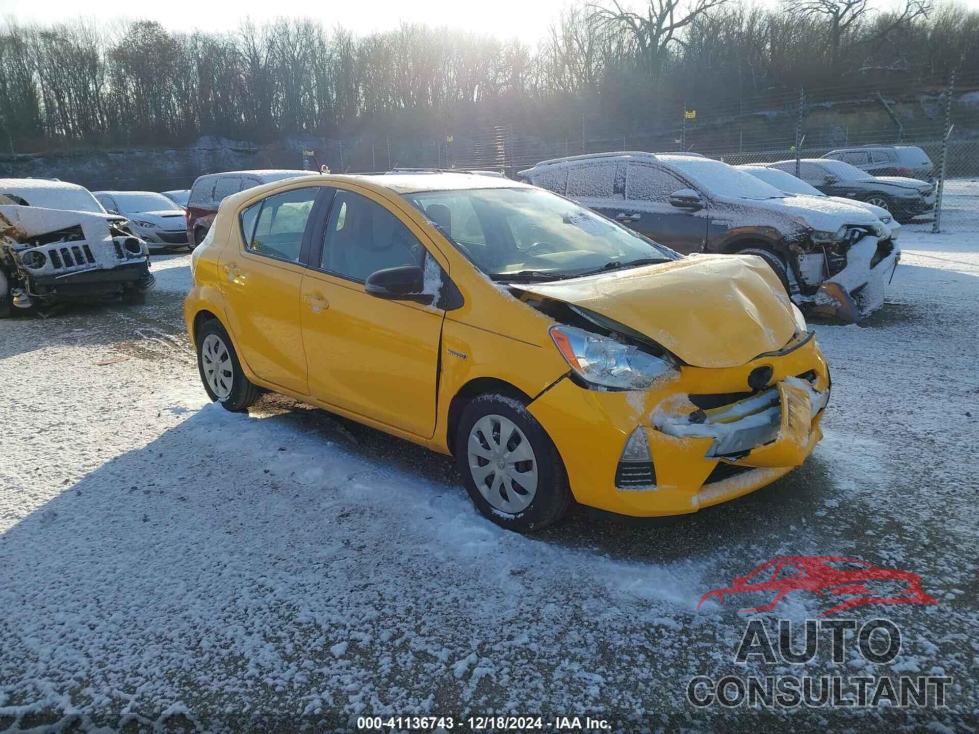 TOYOTA PRIUS C 2014 - JTDKDTB36E1073560