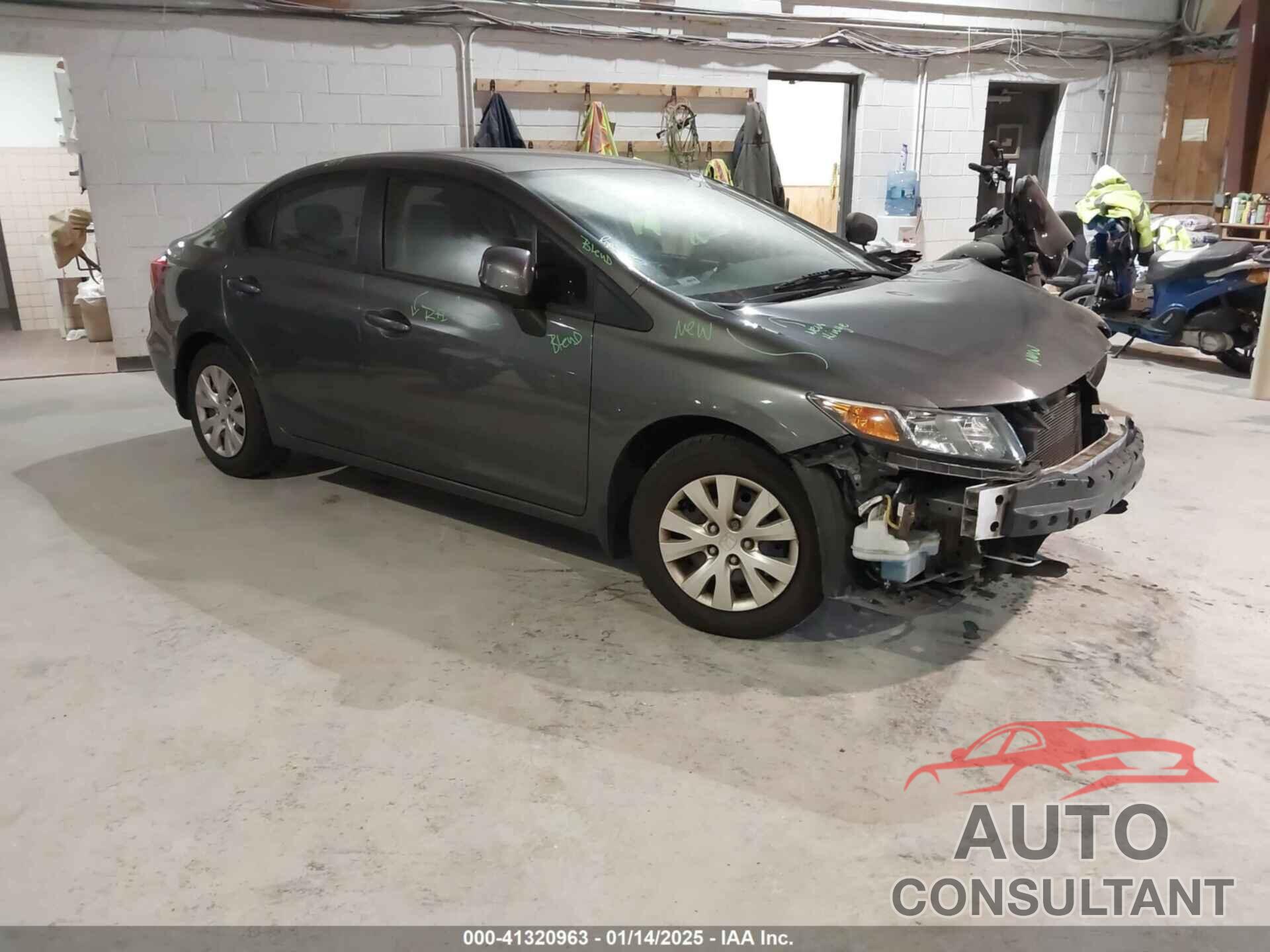 HONDA CIVIC SDN 2012 - 2HGFB2F52CH609188