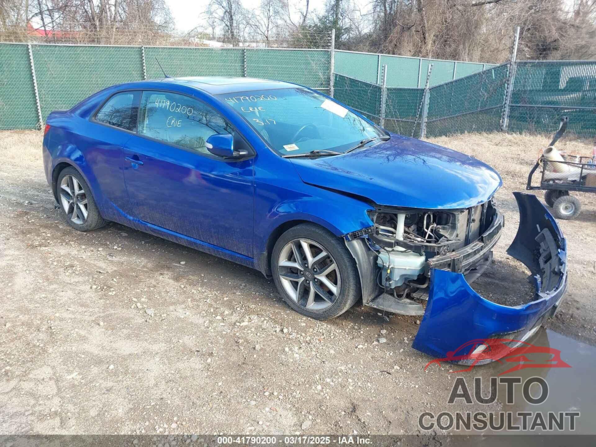 KIA FORTE KOUP 2010 - KNAFW6A38A5259812