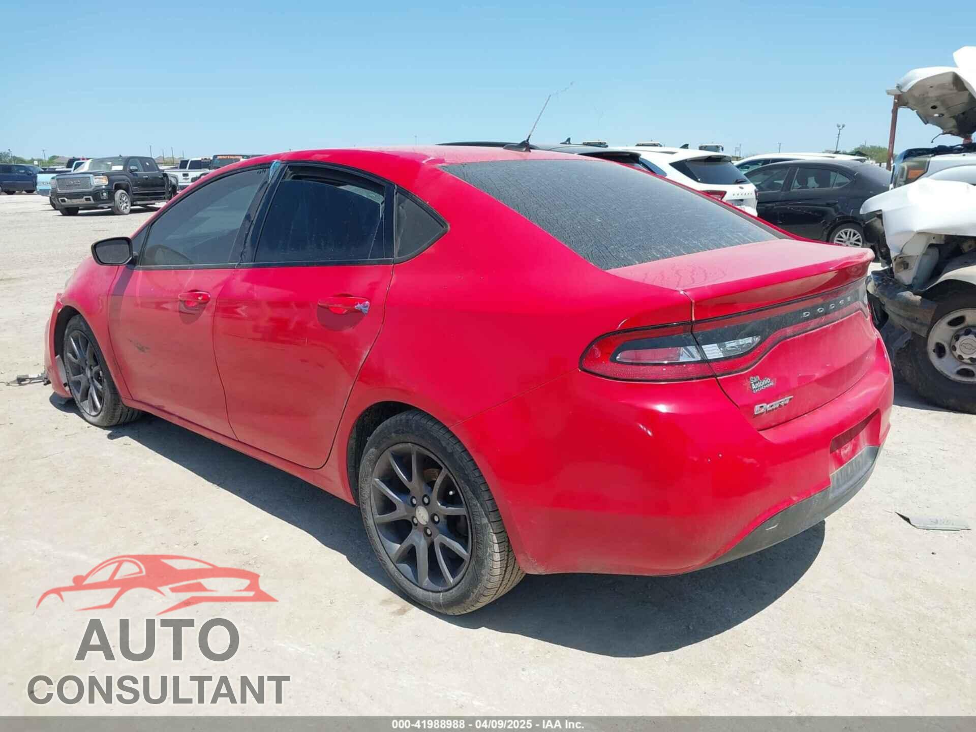DODGE DART 2016 - 1C3CDFAA8GD624499