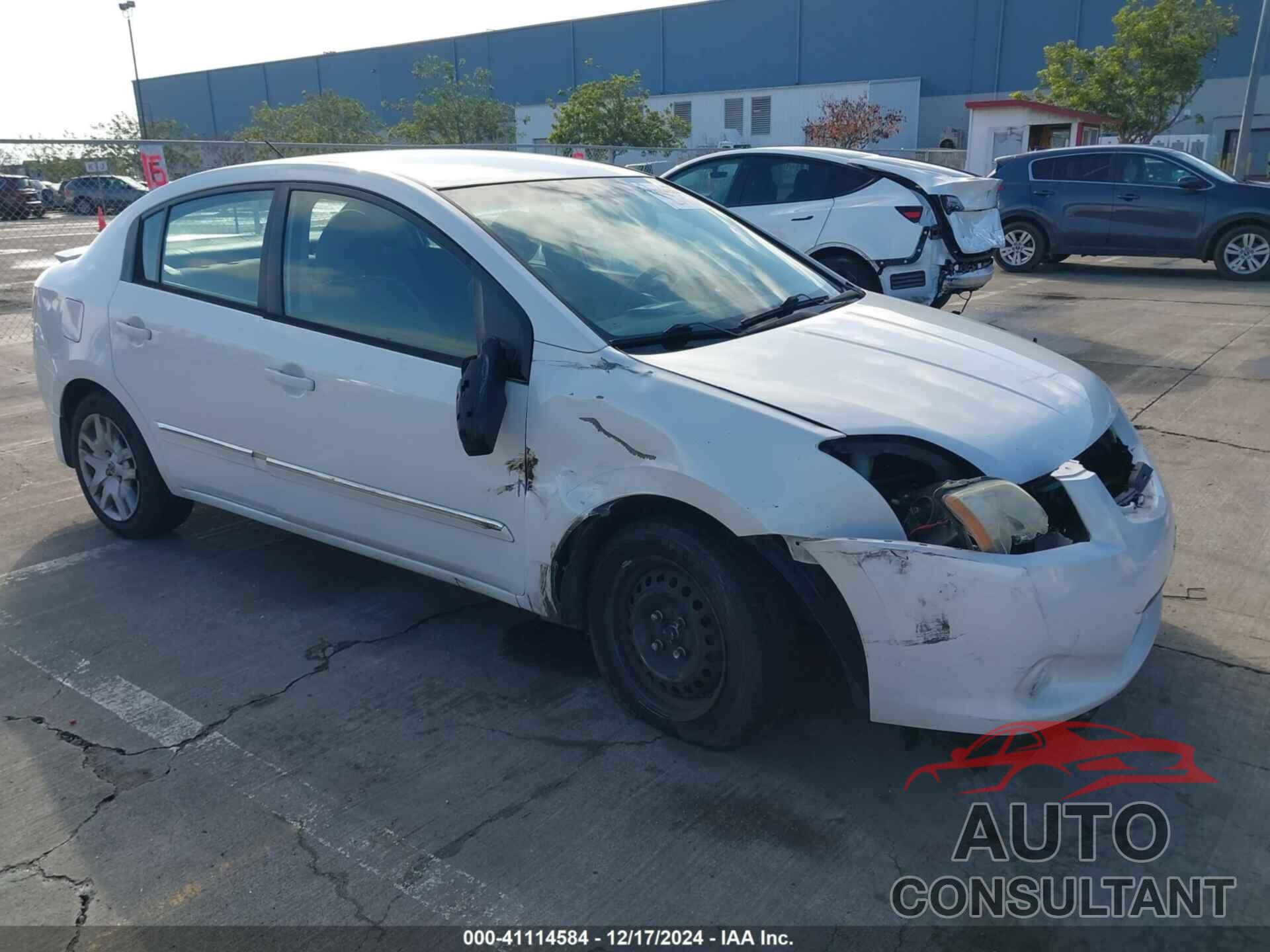 NISSAN SENTRA 2012 - 3N1AB6AP3CL738804