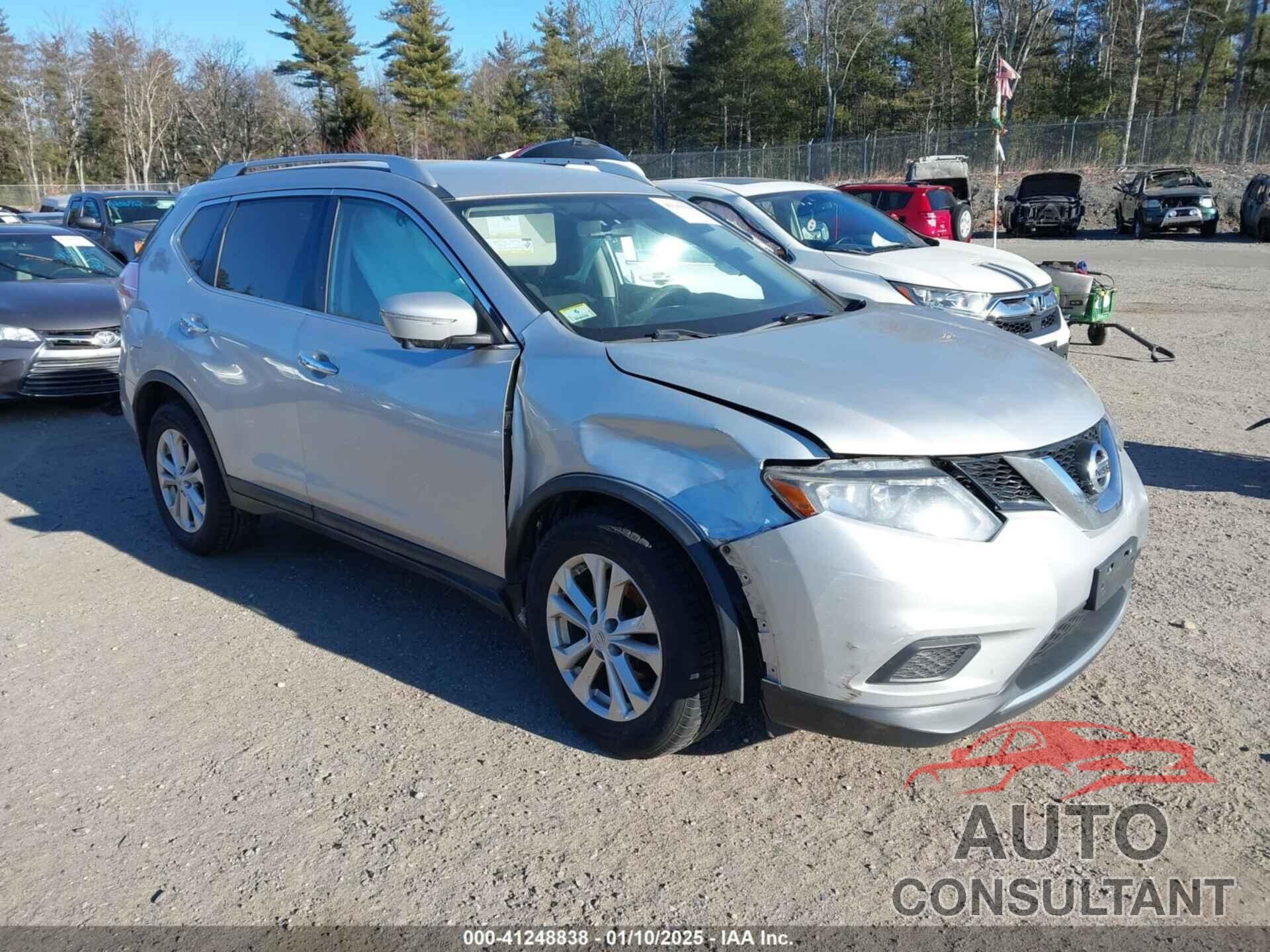 NISSAN ROGUE 2015 - KNMAT2MV6FP550509