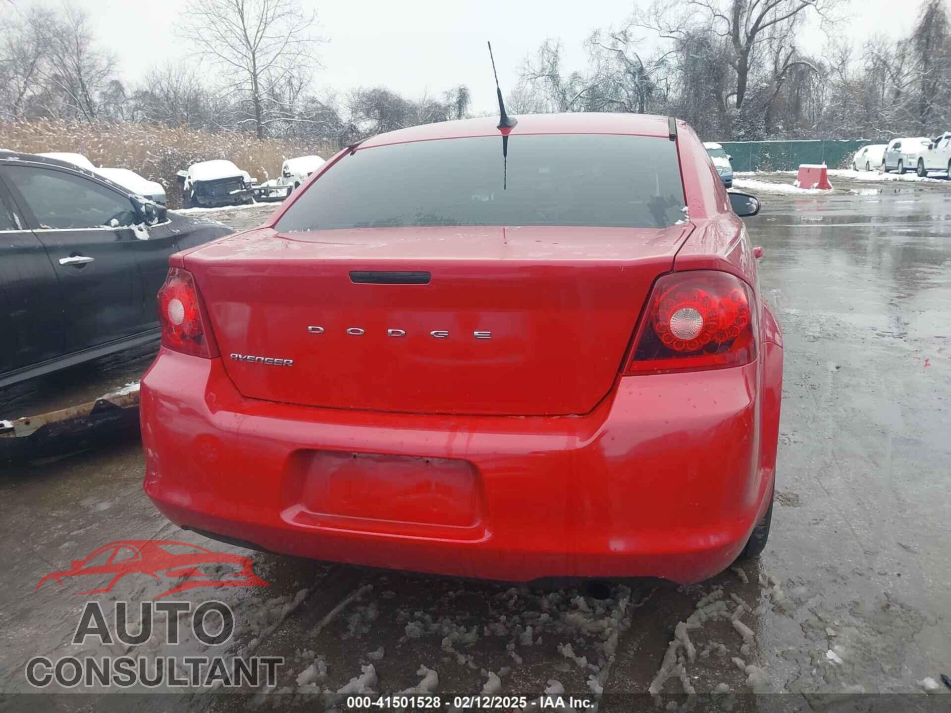 DODGE AVENGER 2011 - 1B3BD1FB7BN509408