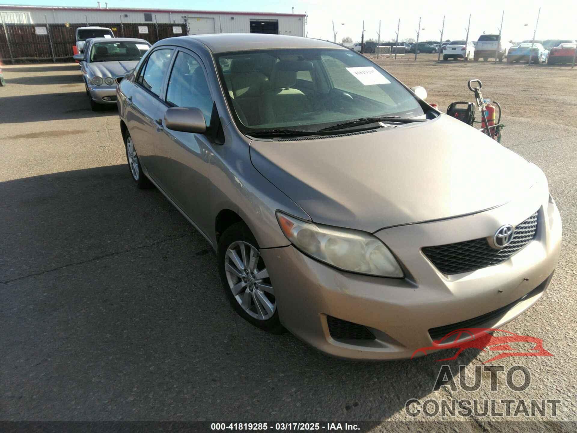 TOYOTA COROLLA 2009 - 2T1BU40E29C011066
