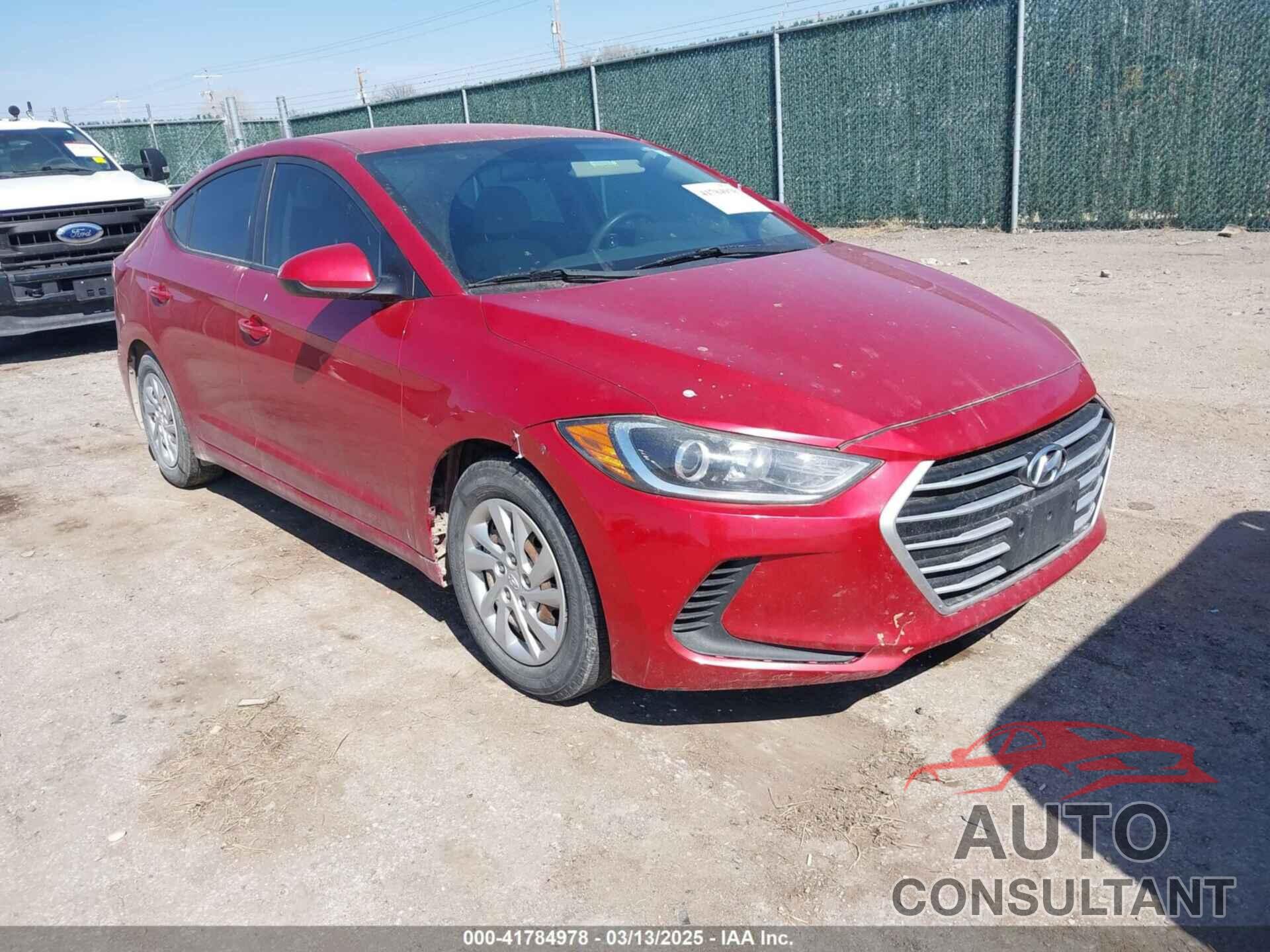 HYUNDAI ELANTRA 2017 - 5NPD74LF9HH188262