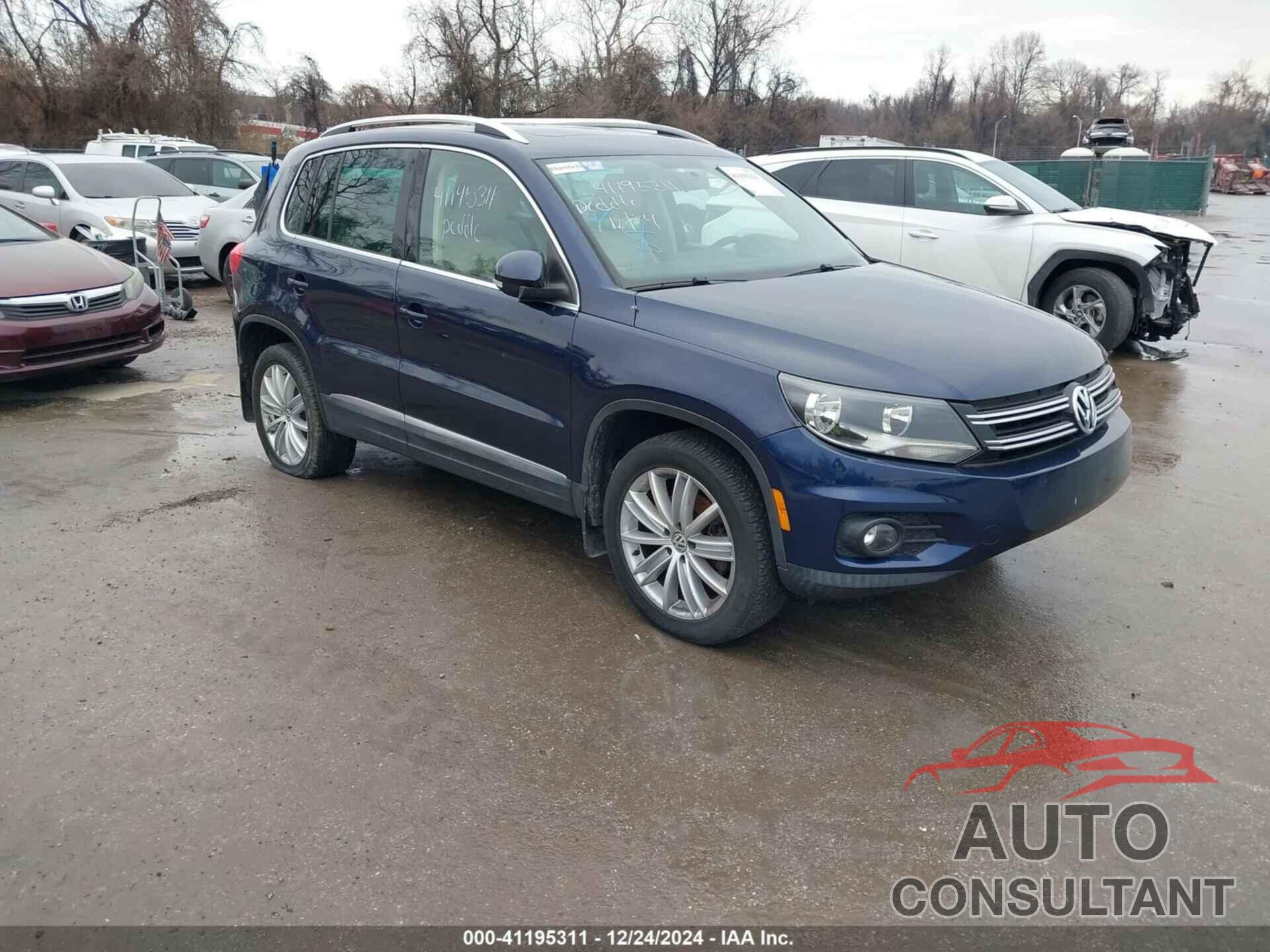 VOLKSWAGEN TIGUAN 2013 - WVGBV3AX7DW062324