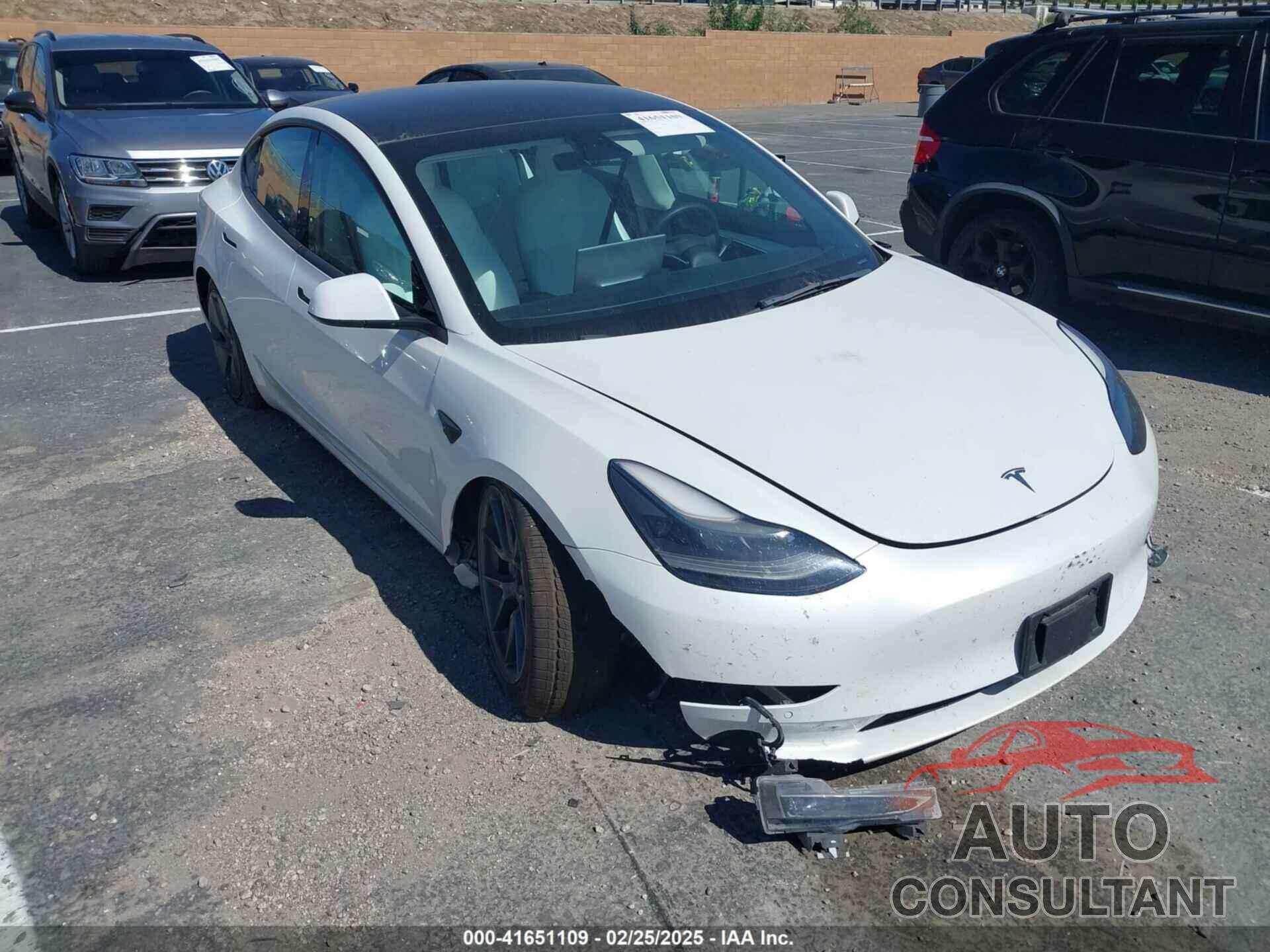 TESLA MODEL 3 2022 - 5YJ3E1EB9NF155072