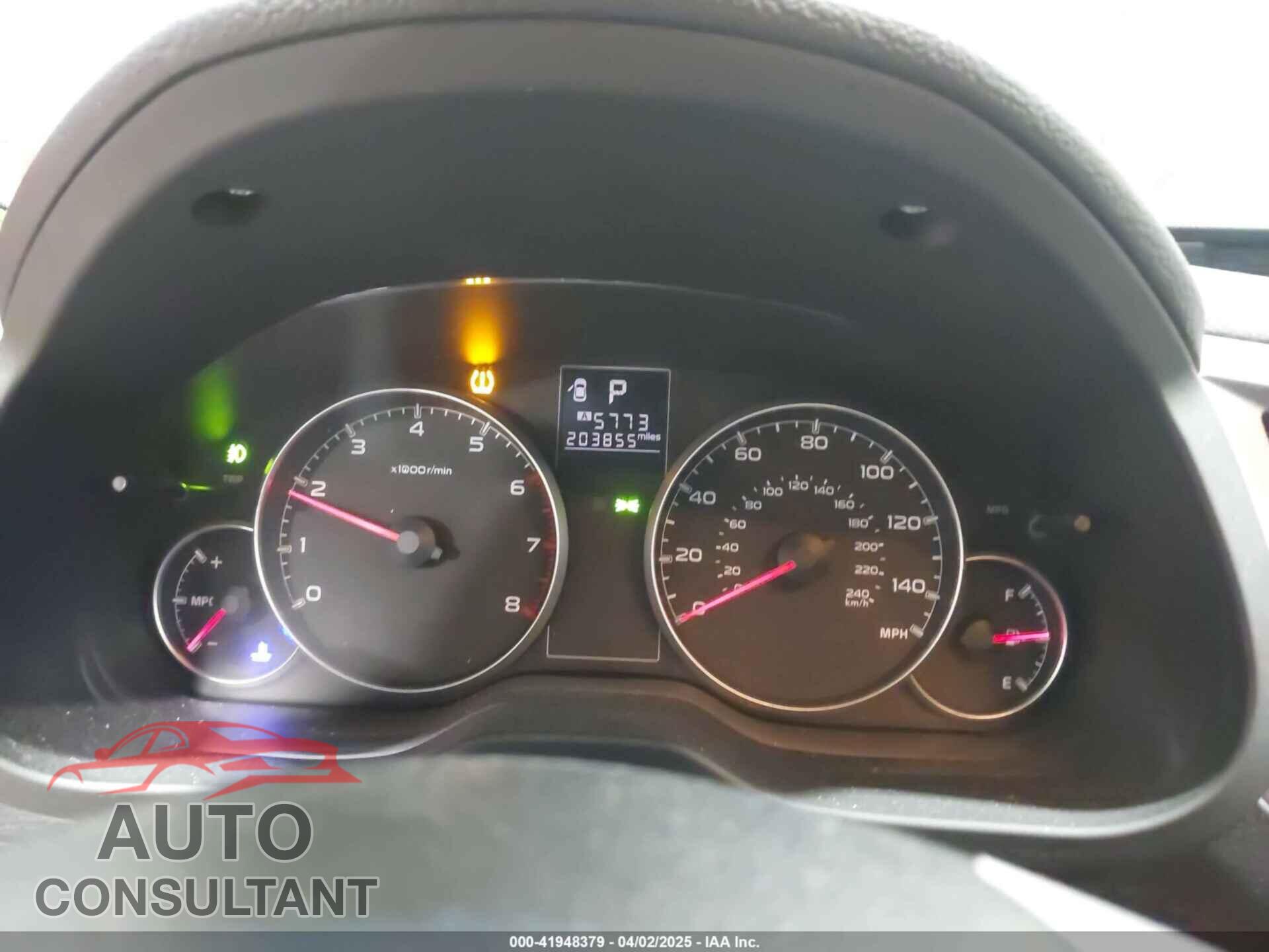 SUBARU OUTBACK 2014 - 4S4BRBCC4E3275081