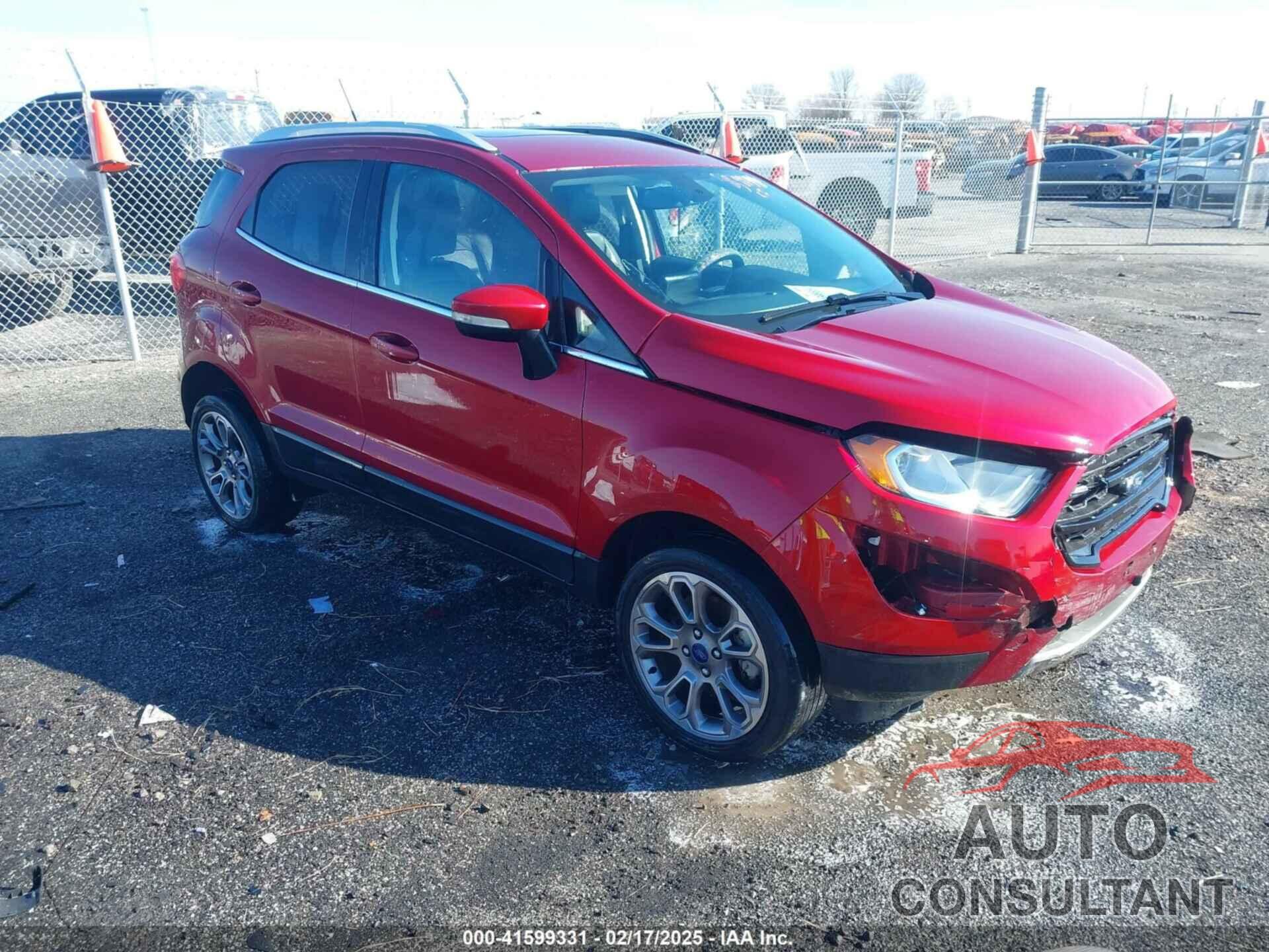 FORD ECOSPORT 2018 - MAJ6P1WL9JC194580