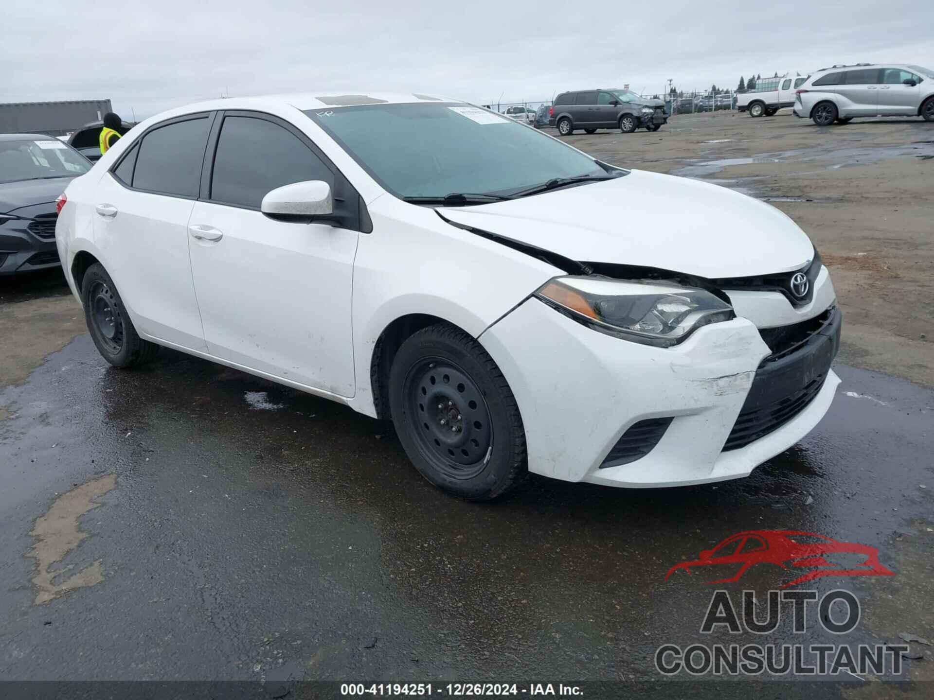 TOYOTA COROLLA 2014 - 5YFBURHE3EP078397