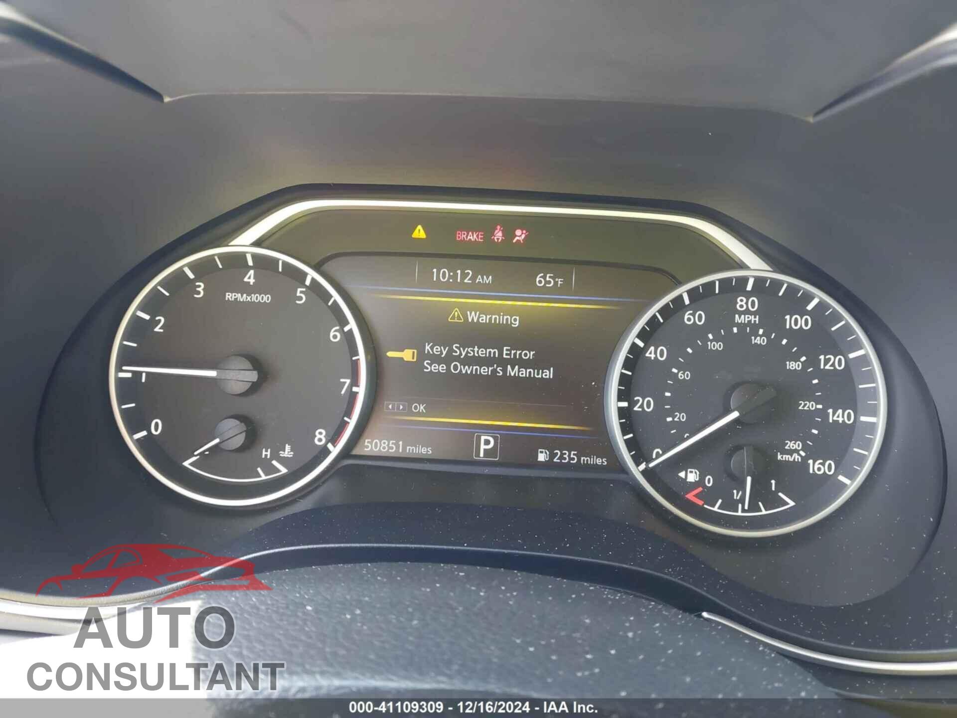 NISSAN MAXIMA 2019 - 1N4AA6AV0KC361380