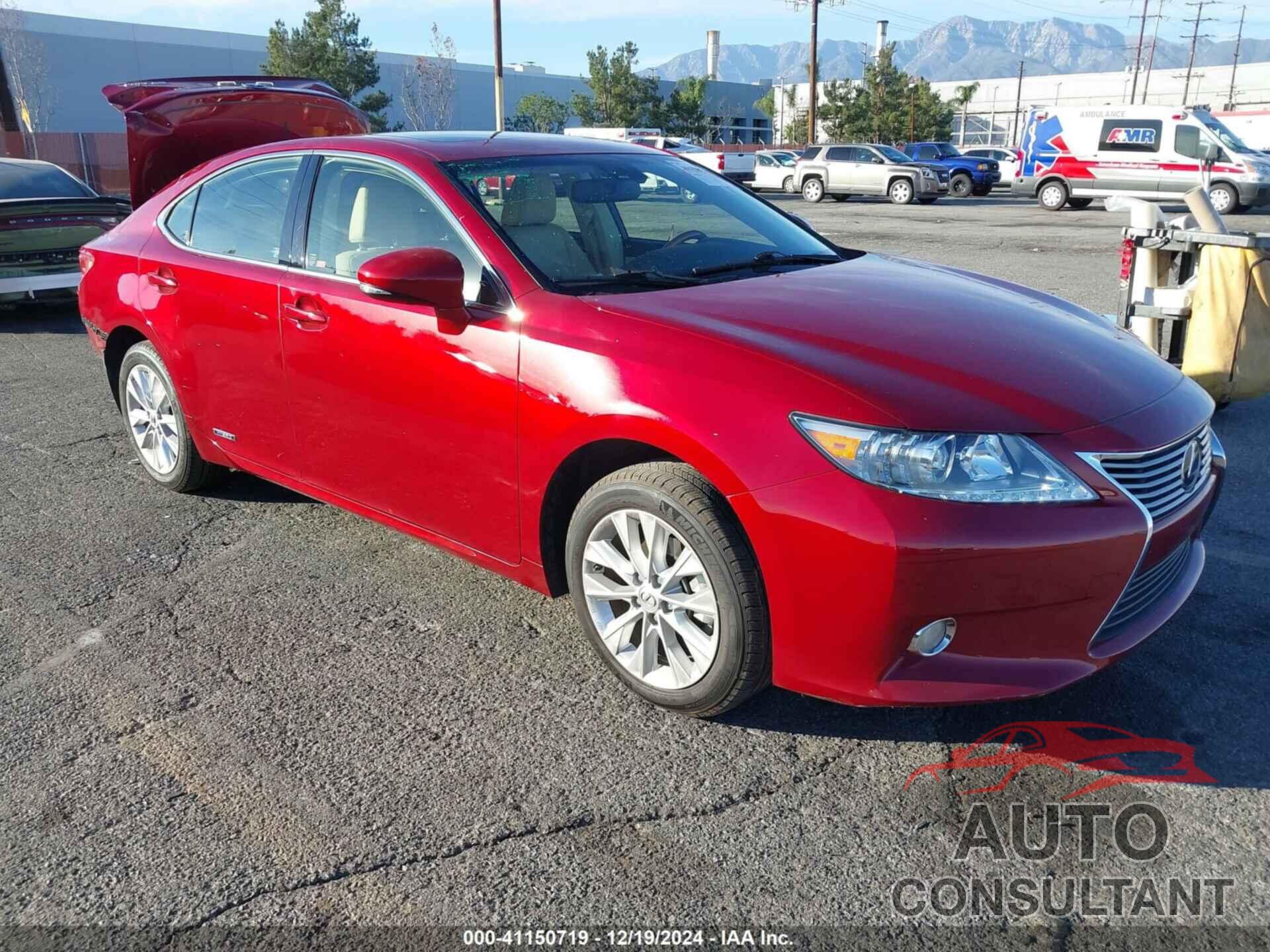 LEXUS ES 300H 2013 - JTHBW1GG1D2037616