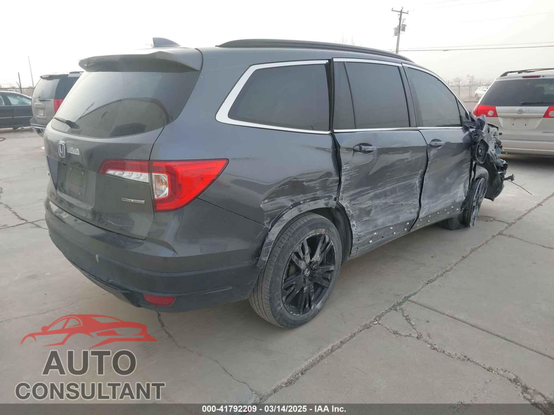 HONDA PILOT 2022 - 5FNYF5H28NB035382