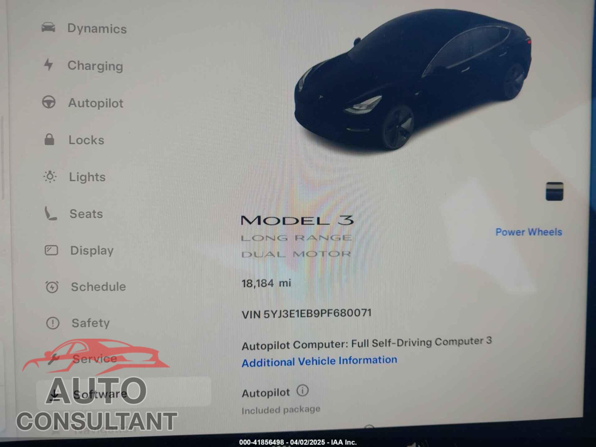 TESLA MODEL 3 2023 - 5YJ3E1EB9PF680071