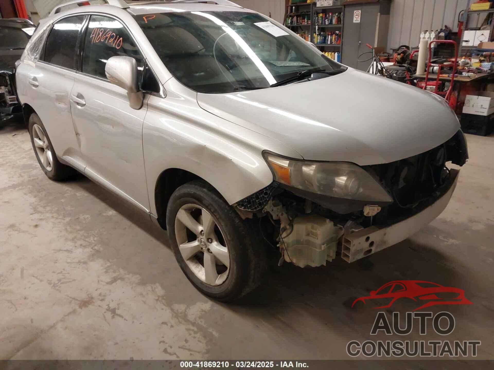 LEXUS RX 350 2010 - 2T2BK1BA7AC037600