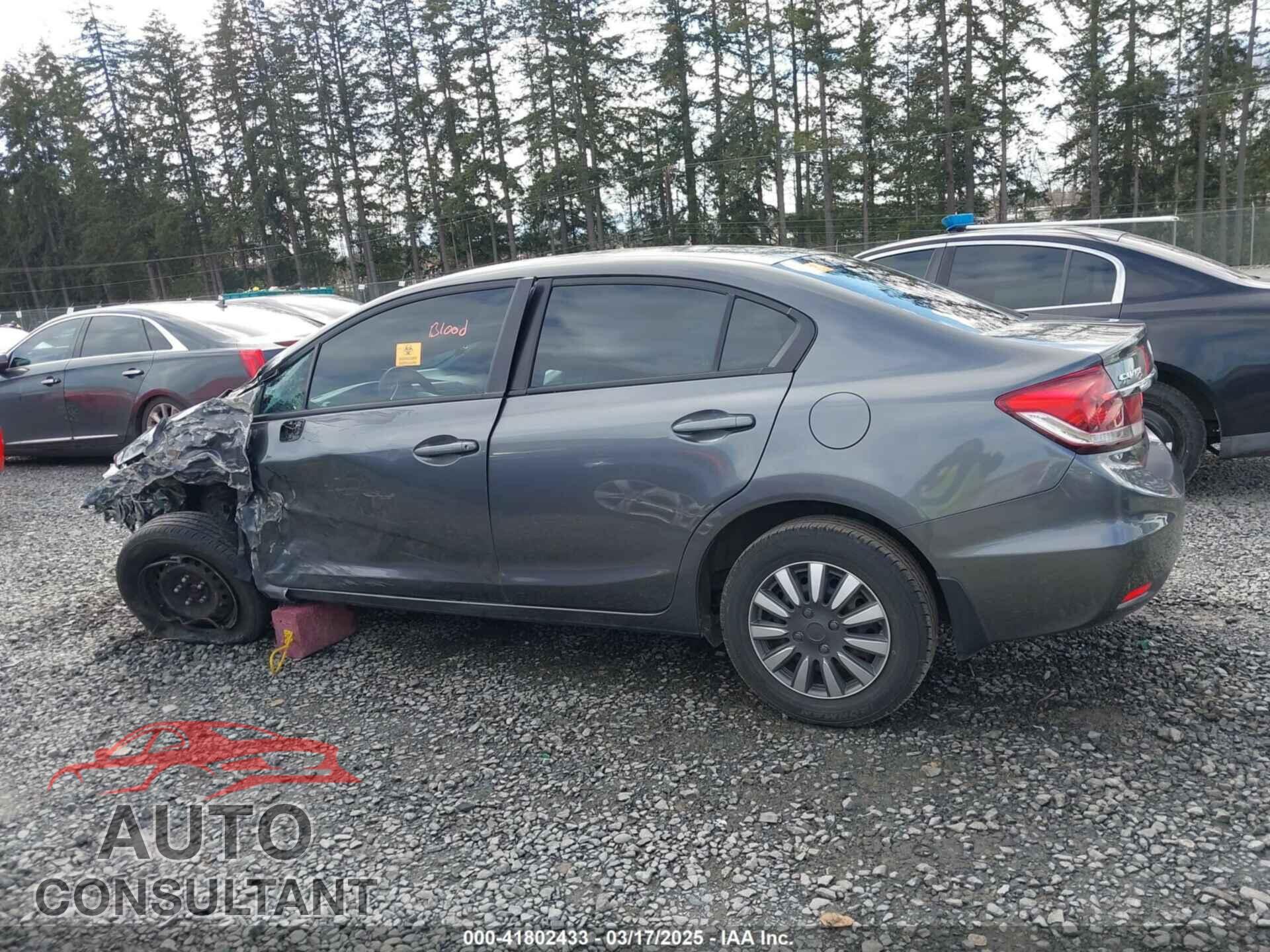 HONDA CIVIC 2013 - 2HGFB2F56DH589531