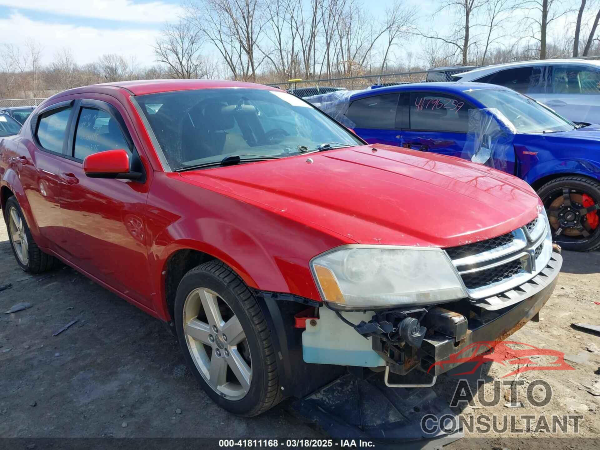 DODGE AVENGER 2012 - 1C3CDZCB2CN147693