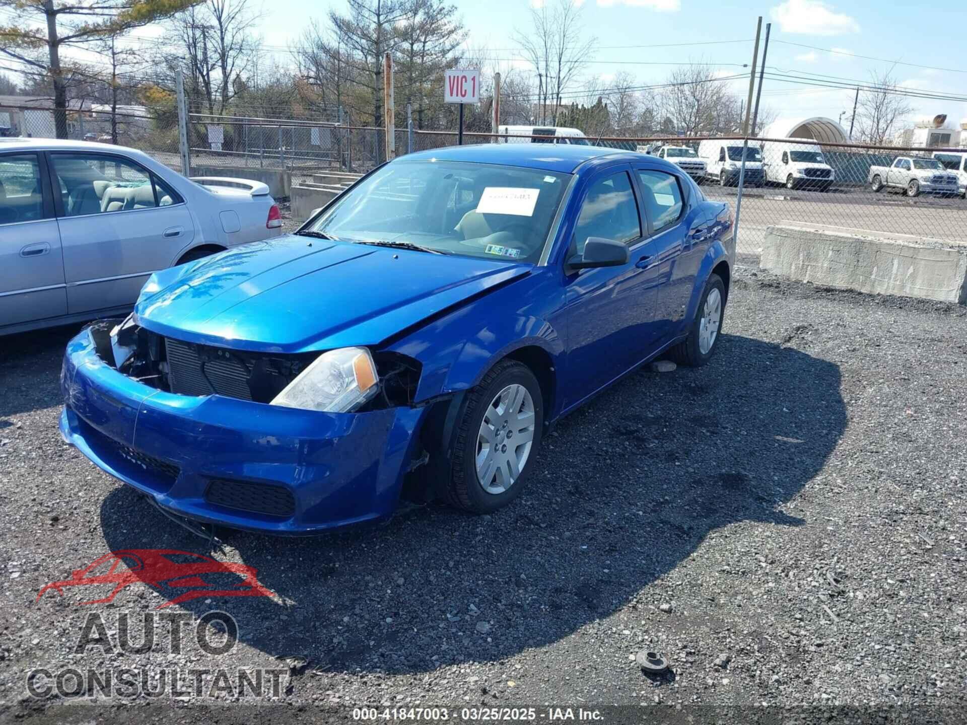 DODGE AVENGER 2012 - 1C3CDZAB1CN151561