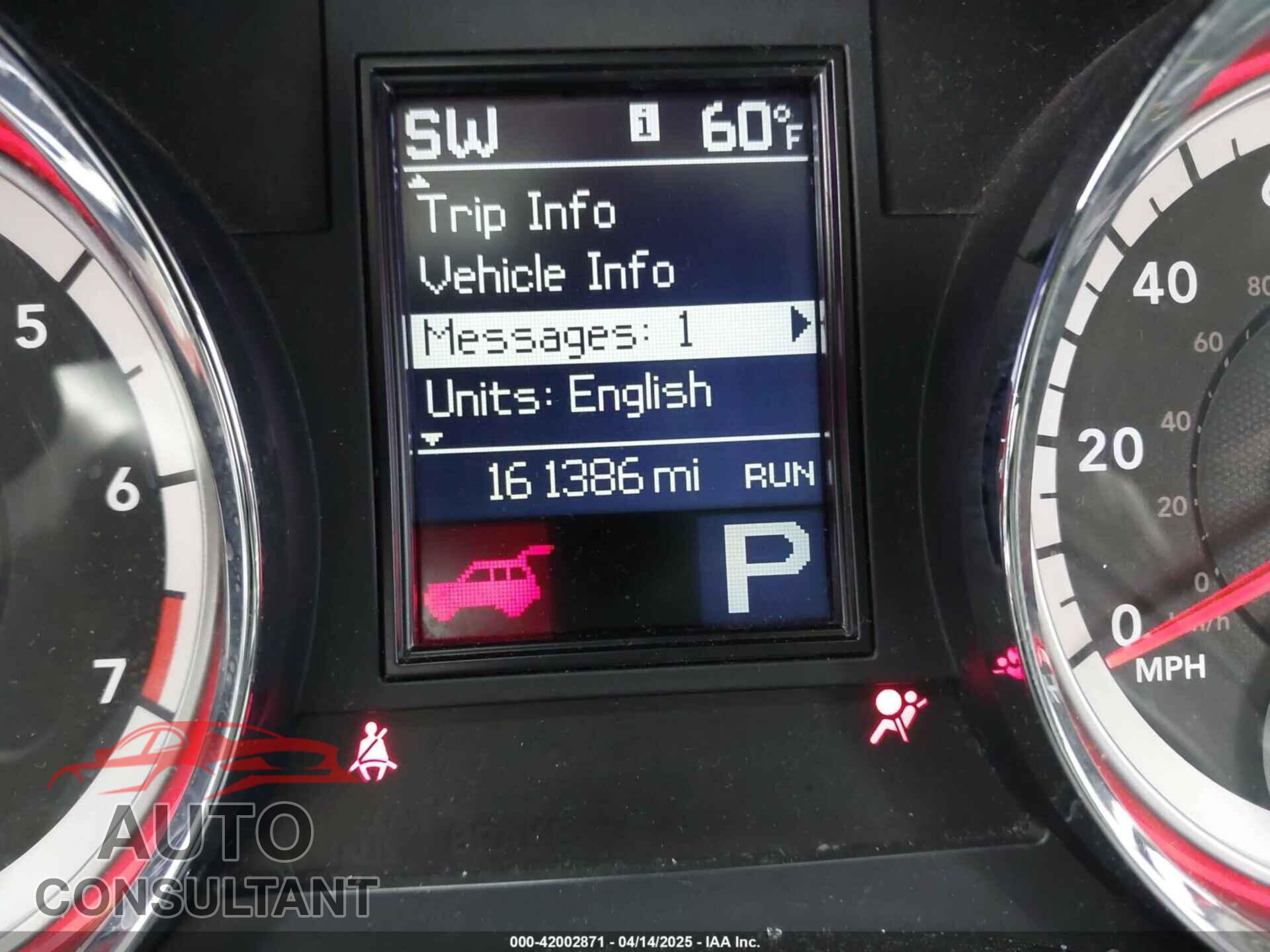 DODGE DURANGO 2012 - 1C4RDJAGXCC198098